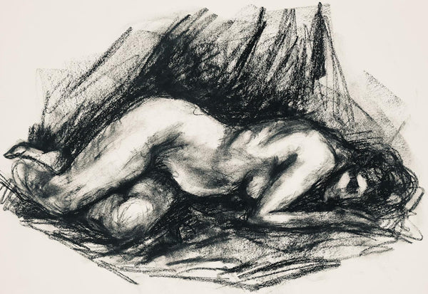 Ian Hornak, Renaissance Female Nude Figure Study, 1963, Original Drawing
