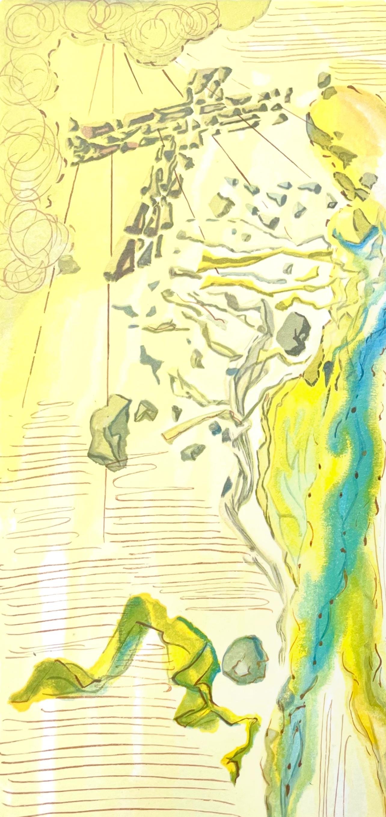 Salvador Dali, Paradies XII (Field 189-200; Michler/Löpsinger 1039-1138), Die Göttliche Komödie, Signed, Limited Edition Woodcut