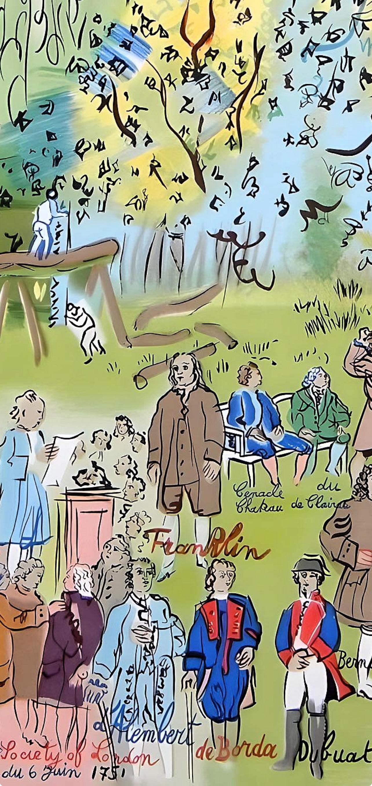 Raoul Dufy, Études: Histoire de l'Életricité, Eaux-de-vie, Lettre à mon peintre Raoul Dufy, Limited Edition Lithograph