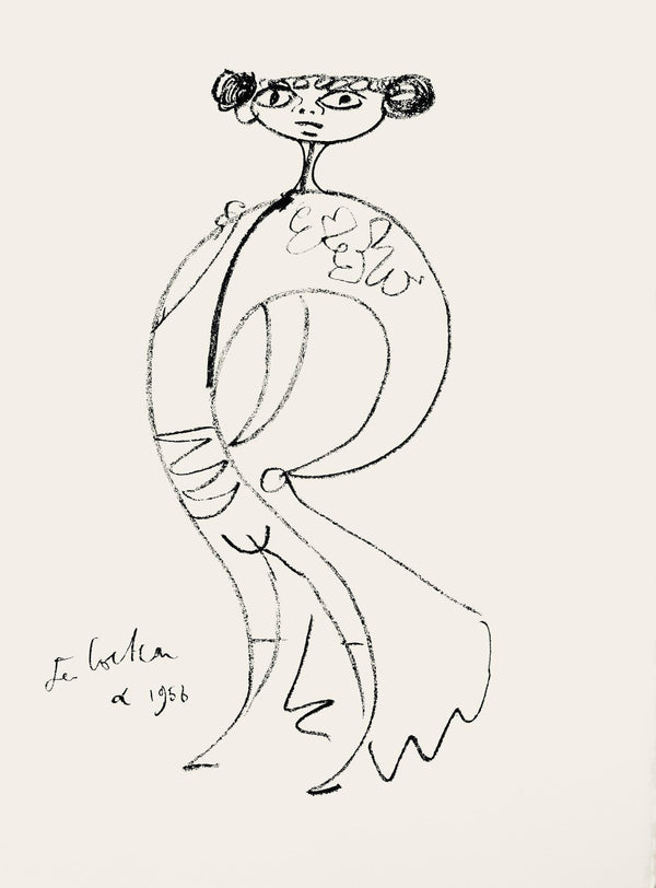 Jean Cocteau, Composition, Taureaux, Limited Edition Lithograph