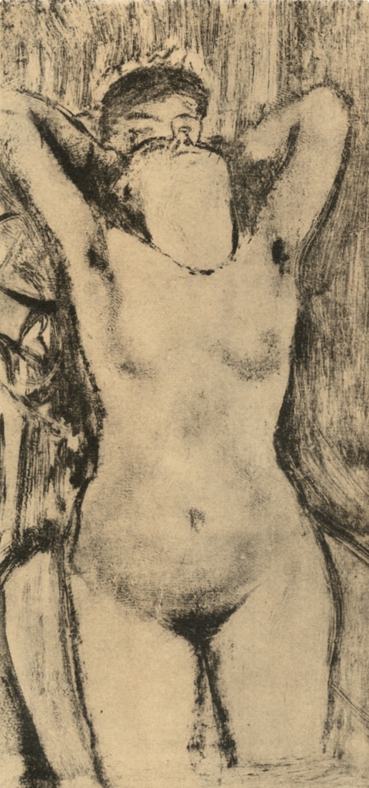Edgar Degas, Femme debout dans une Baignoire, E. Degas Monotypes, Limited Edition Monotype