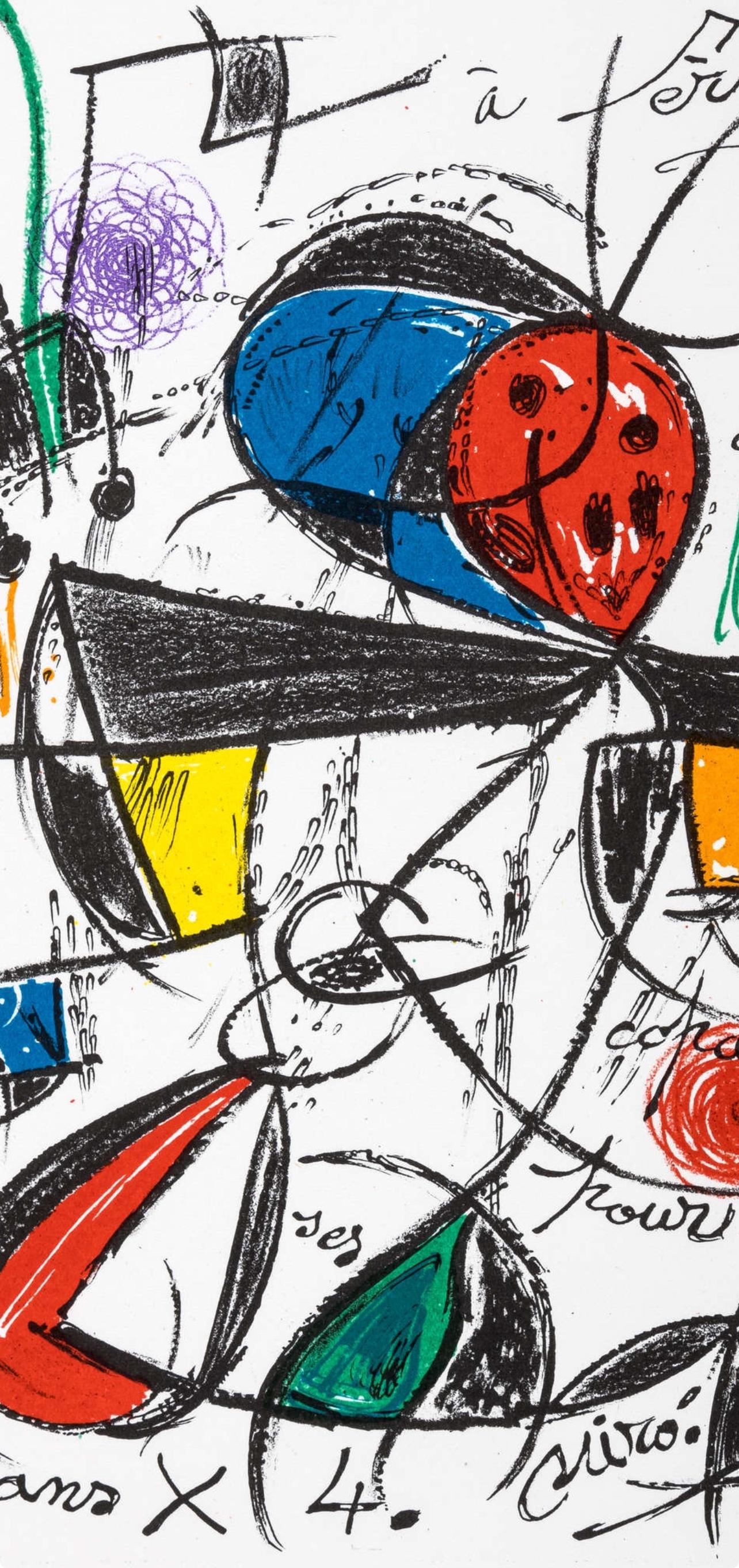 Joan Miró, Composition, Limited Edition Lithograph