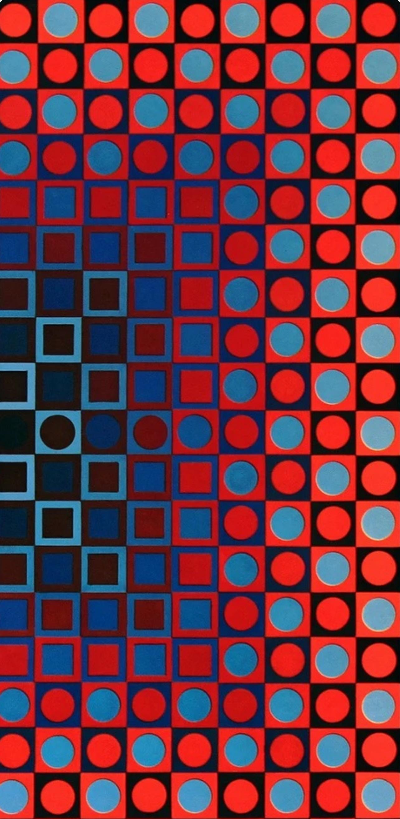 Victor Vasarely, Composition, Folklore Planétaire, Limited Edition Héliogravure
