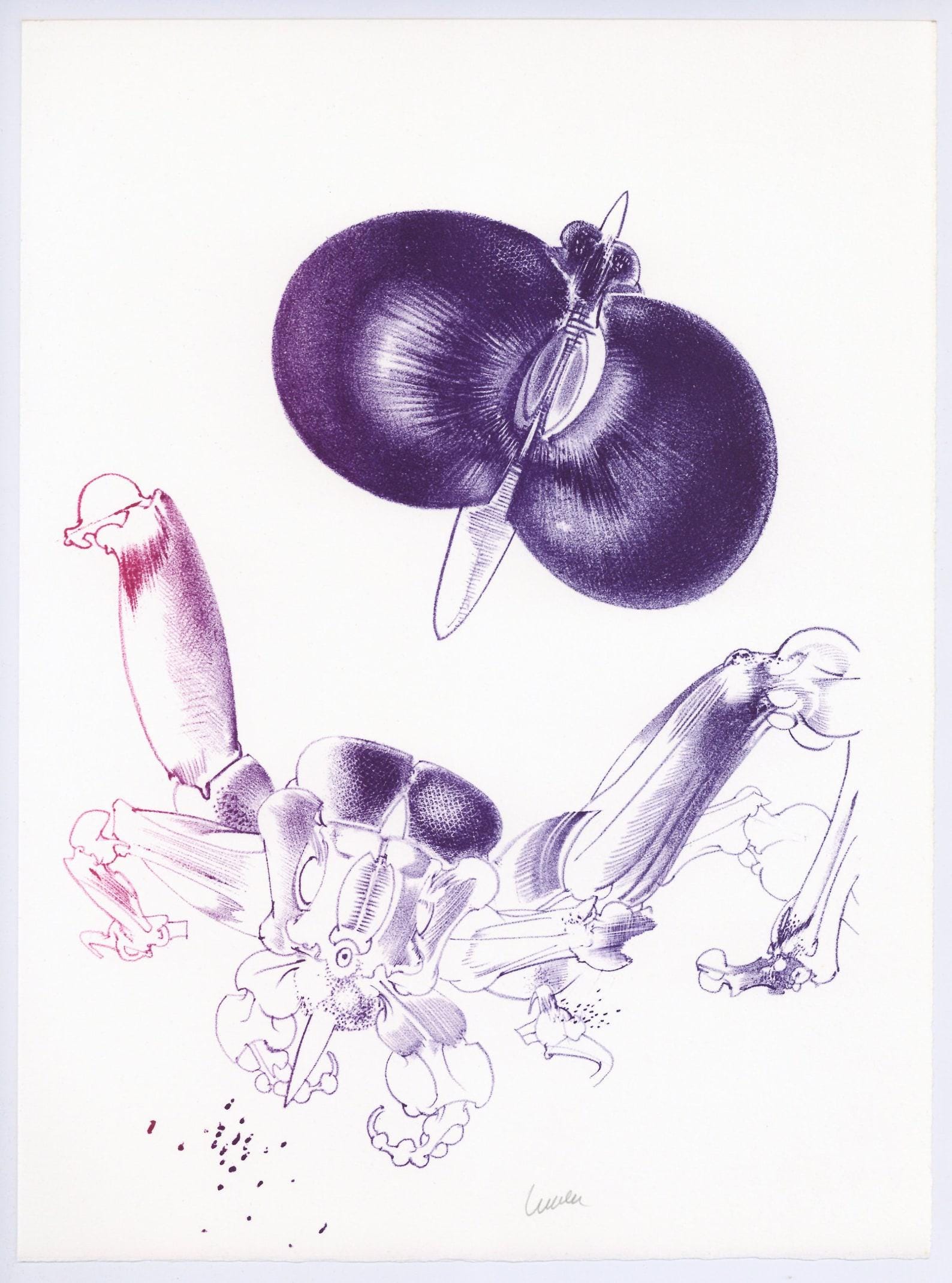 François Lunven, Composition, Variations sur l'imaginaire, Limited Edition Lithograph