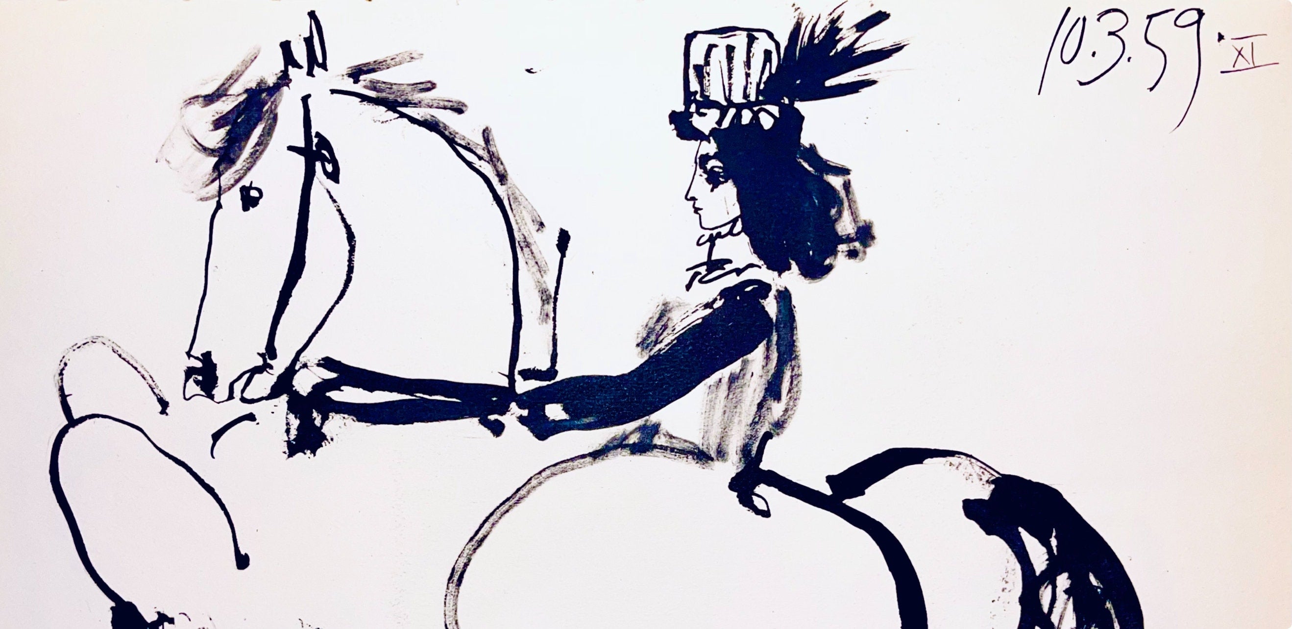 Pablo Picasso, Composition (Bloch 1276; Czwiklitzer 23), Toros y Toreros, Limited Edition Lithograph