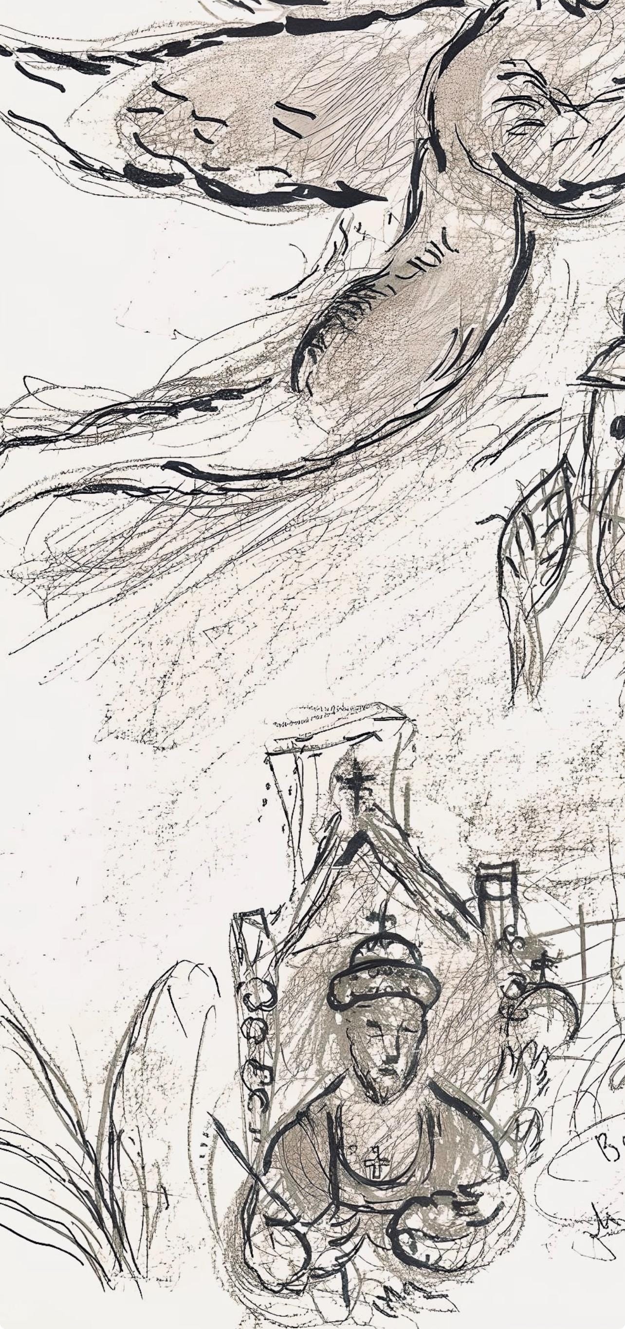 Marc Chagall, Composition (Cramer 61), Le Plafond de l'Opéra de Paris, Limited Edition Lithograph