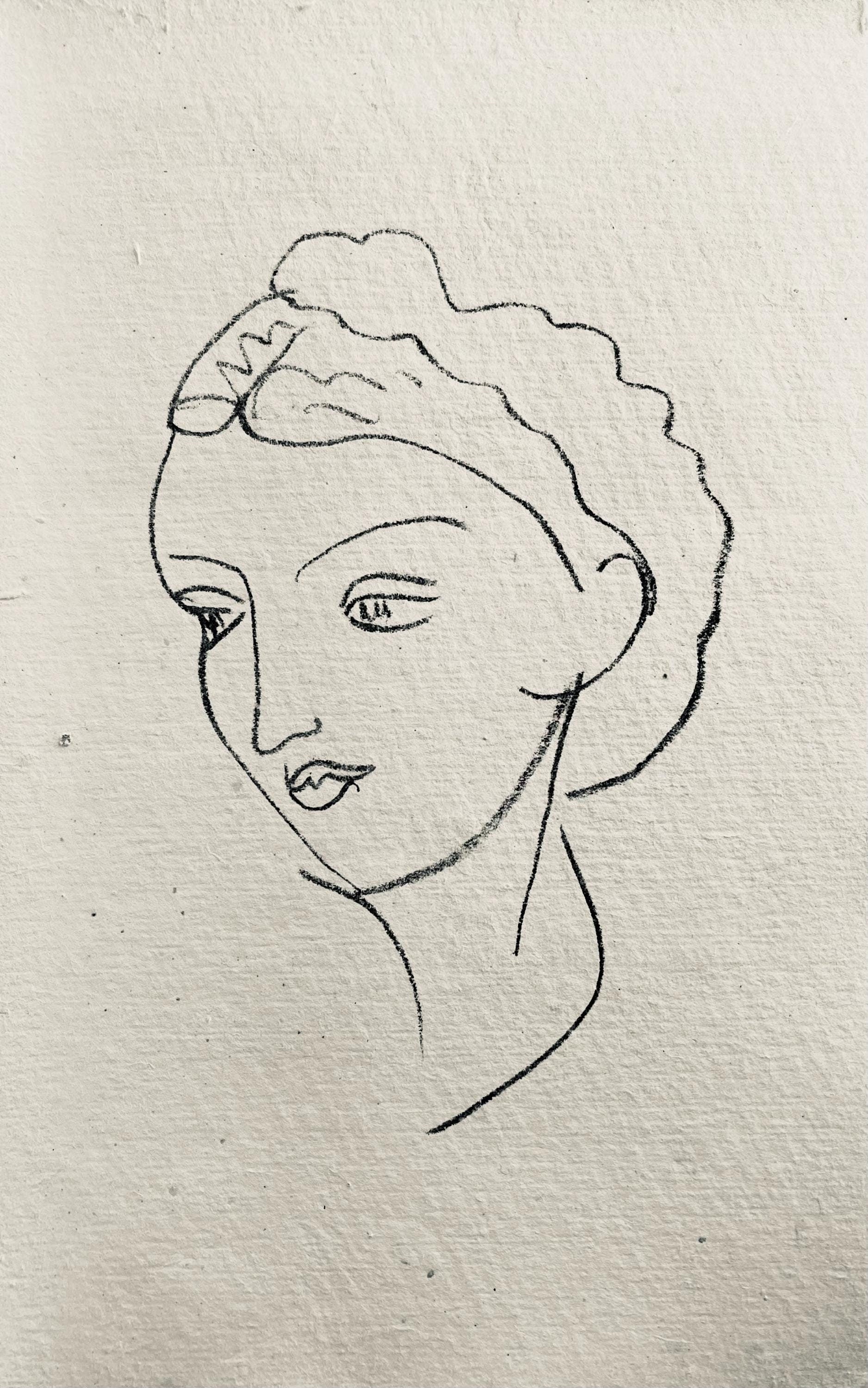 Henri Matisse, Lithographie I (Duthuit 20), Repli, Gravures de Henri Matisse, Limited Edition Lithograph