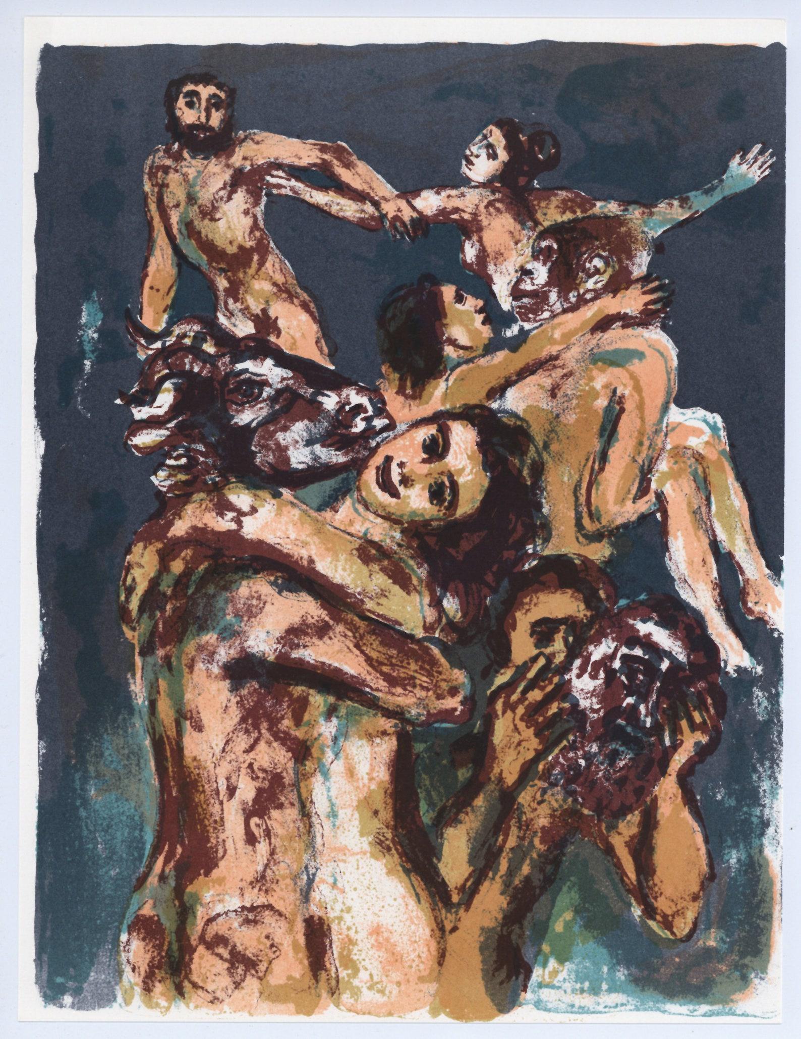 Walter Spitzer, Composition, L'Odyssée, Limited Edition Lithograph