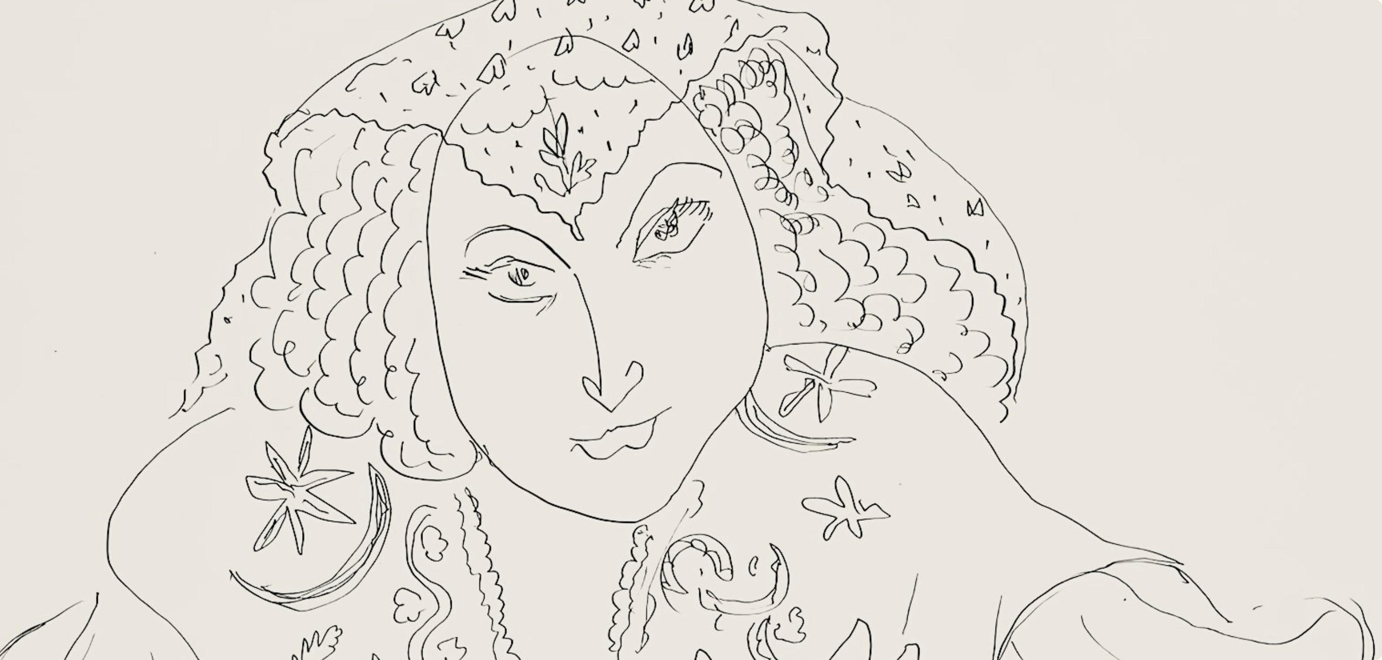 Henri Matisse, Série I, var. 7 (Duthuit 9), Henri Matisse, Dessins, Thèmes et variations, Limited Edition Lithograph