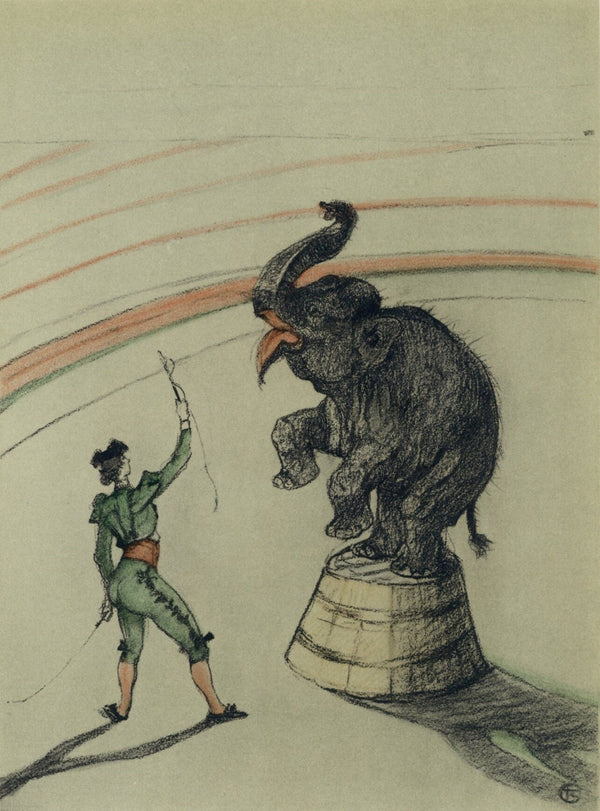 Henri de Toulouse-Lautrec, Elephant en liberte, The Circus by Toulouse-Lautrec, Limited Edition Lithograph