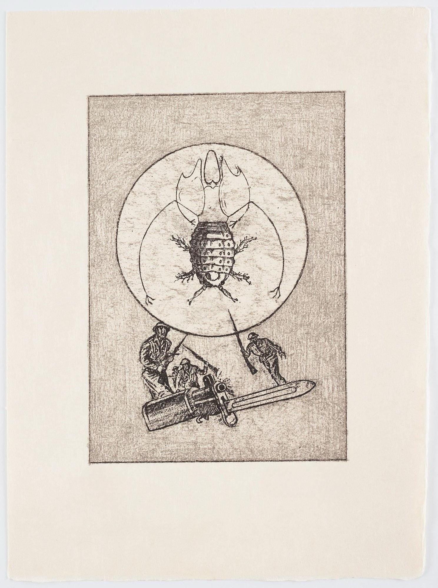 Max Ernst, Composition (Spies/Leppien 218), La Ballade du Soldat, Limited Edition Lithograph