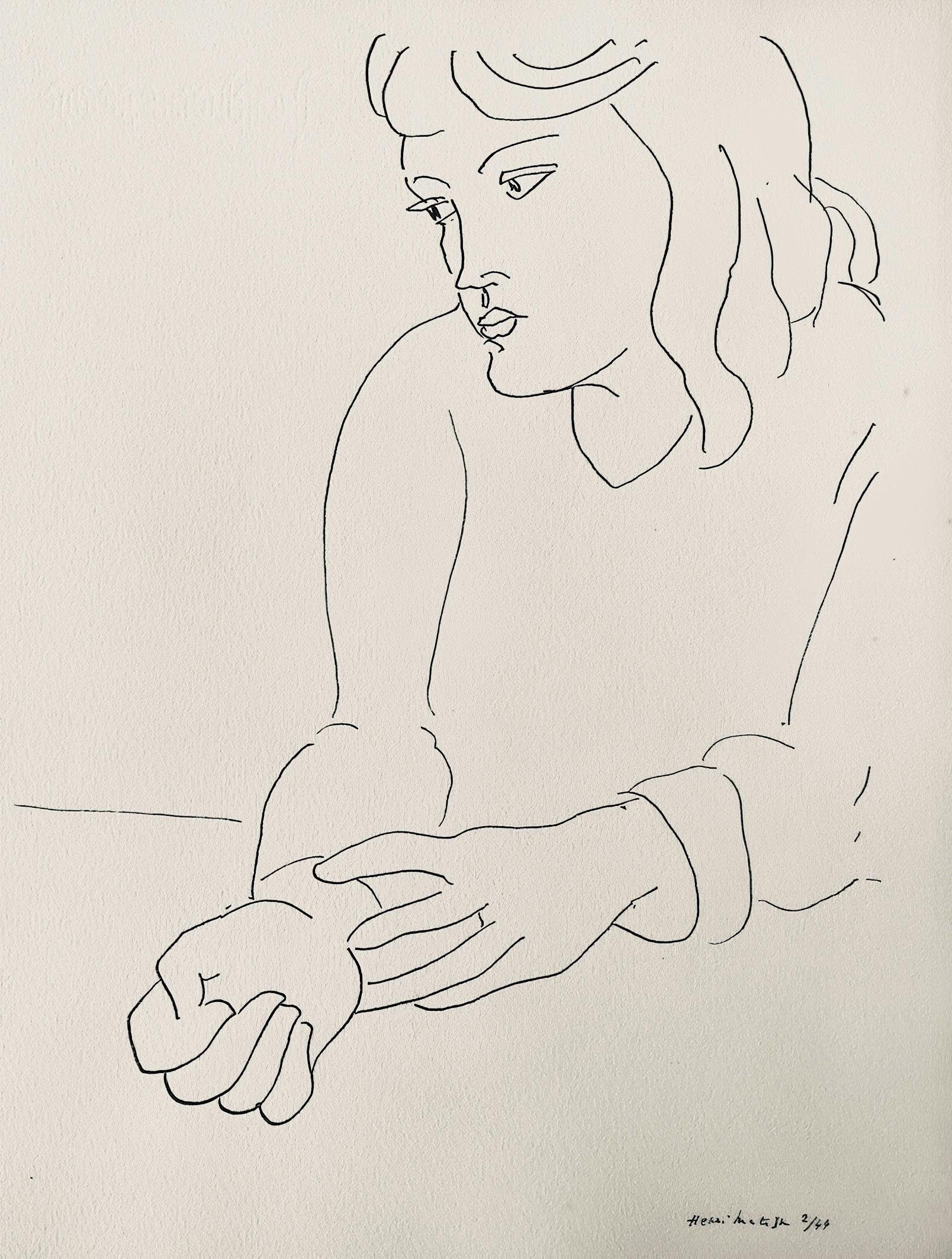 Henri Matisse, Composition, Dessins de Matisse, Hommage nº2, Limited Edition Lithograph