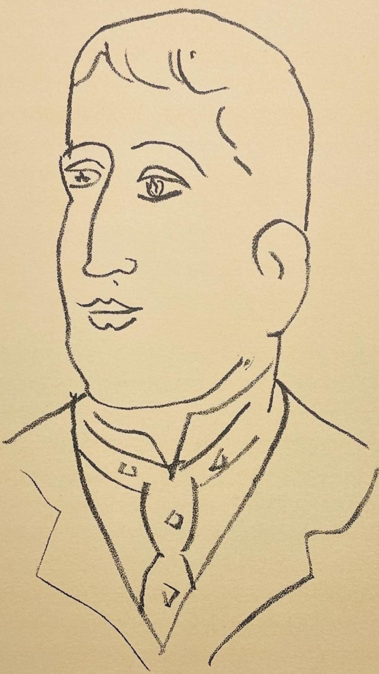Henri Matisse, Composition (Duthuit 31), Apollinaire, Limited Edition Lithograph