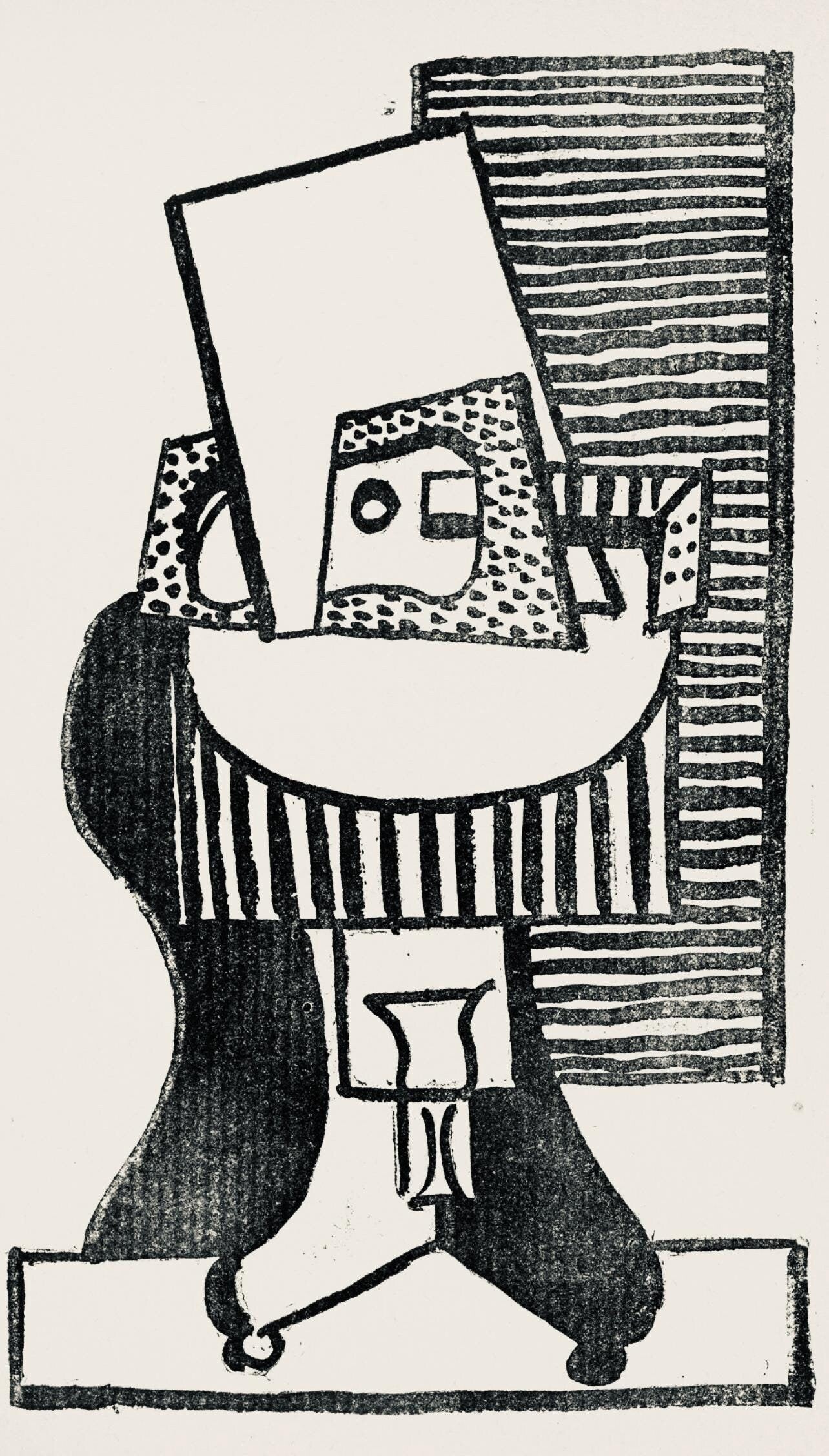 Pablo Picasso, Composition (Horodisch: No. D5; Orozco No. 17), Feu de Joie, Limited Edition Woodcut