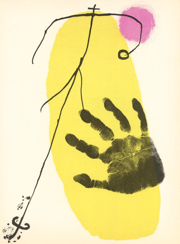 Joan Miró, Composition (Cramer 34; Mourlot 226), Derrière le miroir, Limited Edition Lithograph