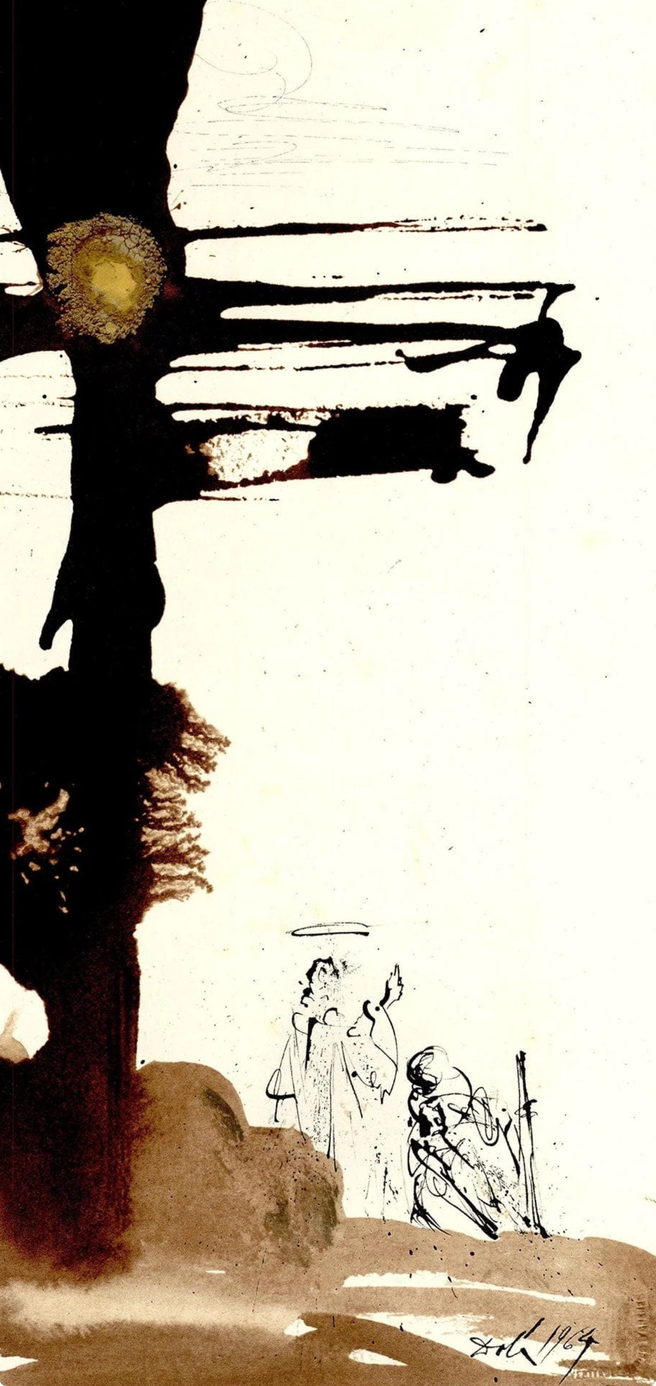 Salvador Dali, Composition (Michler/Löpsinger 1600; Field 69-3), Biblia Sacra, Limited Edition Lithograph