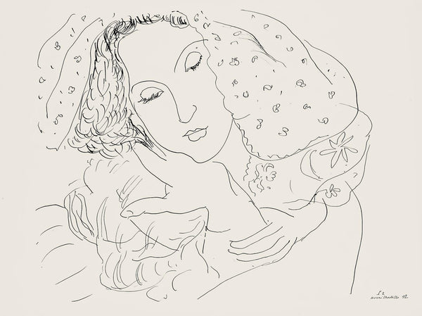 Henri Matisse, Série I, var. 2 (Duthuit 9), Henri Matisse, Dessins, Thèmes et variations, Limited Edition Lithograph