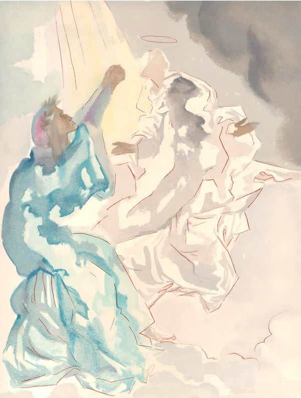 Salvador Dali, In the Heaven of Mercury (Michler/Löpsinger 1039-1138; Field 189-200), La Divine Comédie, Limited Edition Woodcut