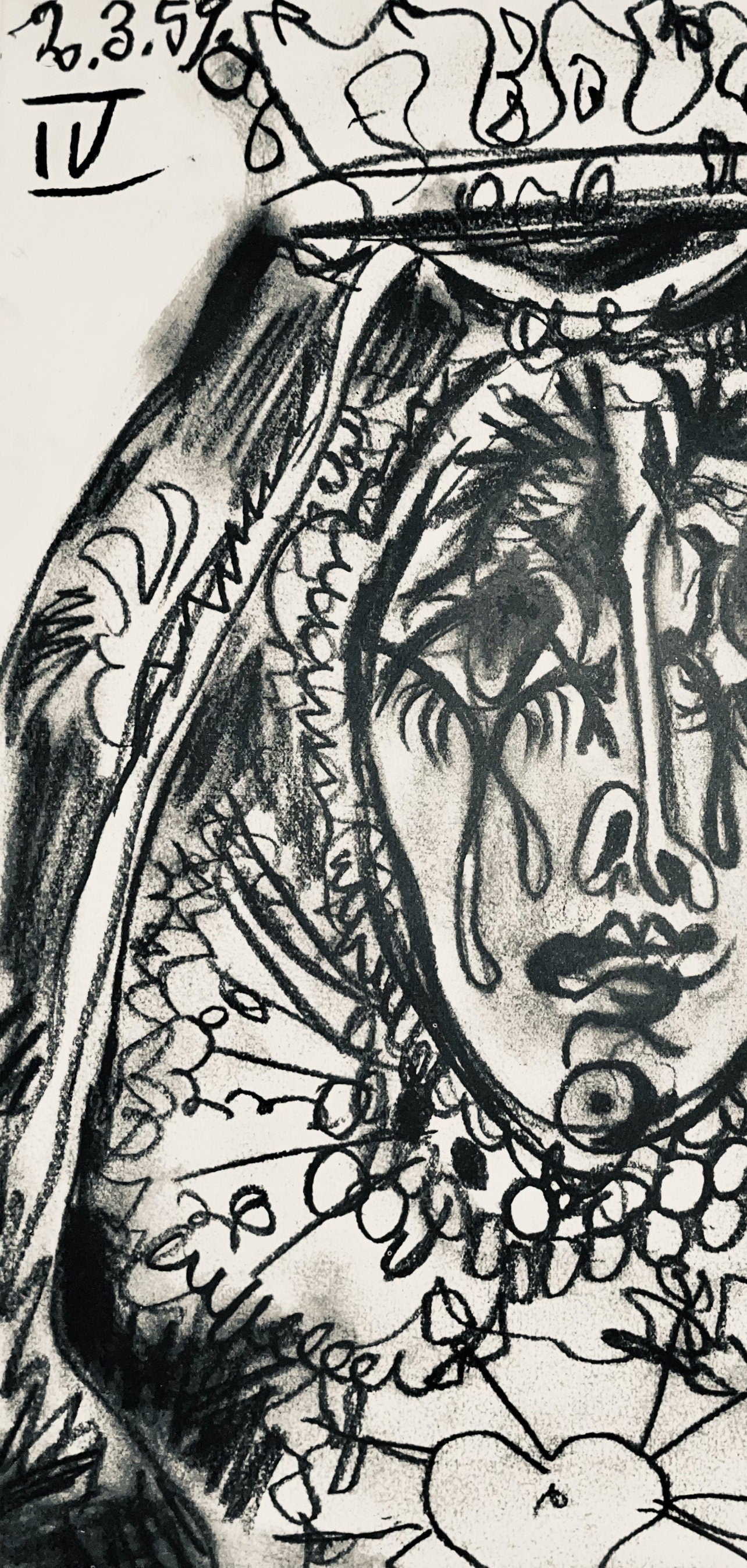 Pablo Picasso, Composition (Bloch 1276; Czwiklitzer 23), Toros y Toreros, Limited Edition Lithograph