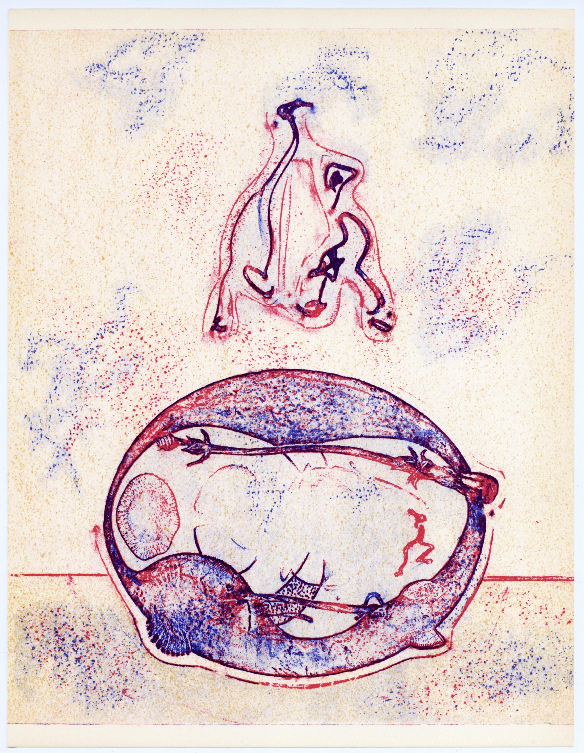 Max Ernst, Composition (Spies/Leppien 202D), XXe siècle, Limited Edition Lithograph