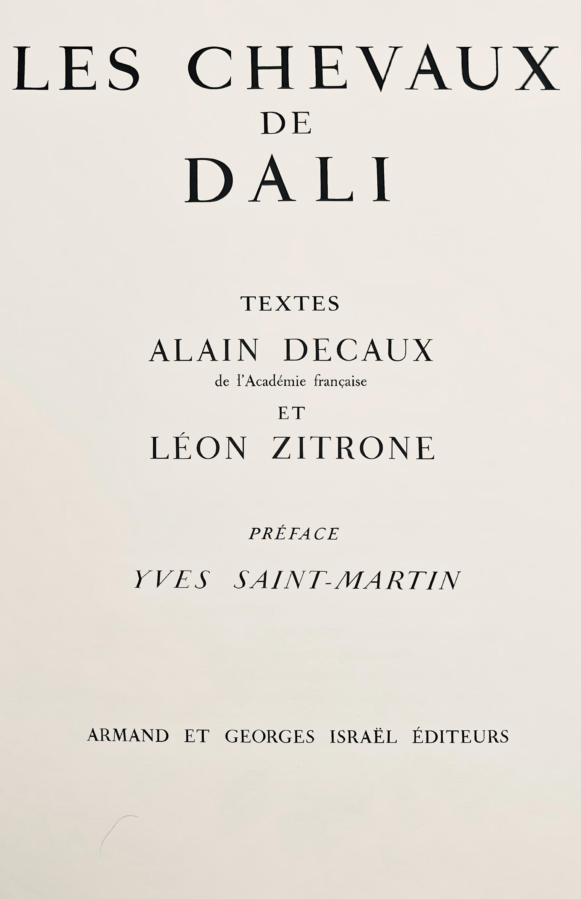 Salvador Dalí, Neptune, Les Chevaux de Dalí, Limited Edition Lithograph