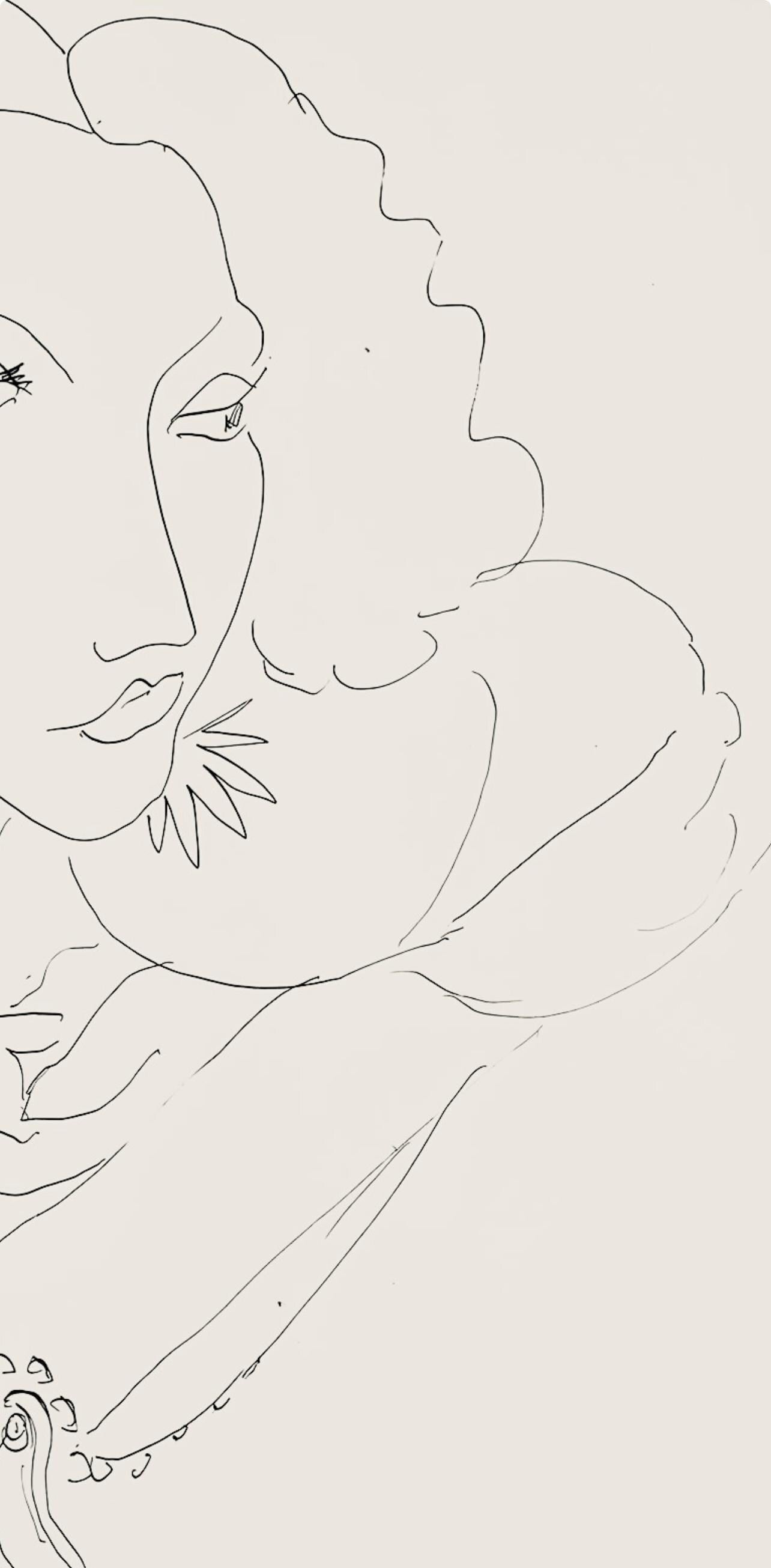 Henri Matisse, Série I, var. 15 (Duthuit 9), Henri Matisse, Dessins, Thèmes et variations, Limited Edition Lithograph