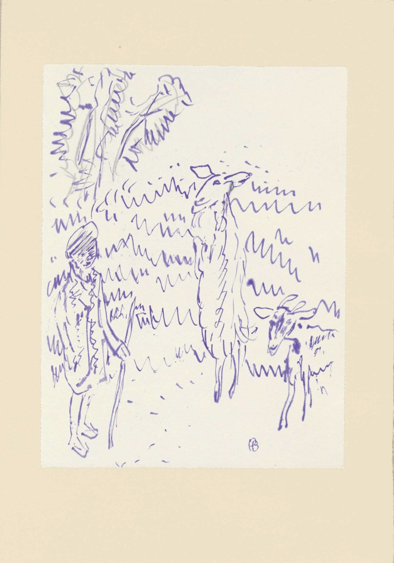 Pierre Bonnard, Composition (Terrasse 54), Pierre Bonnard Correspondences, Limited Edition Lithograph