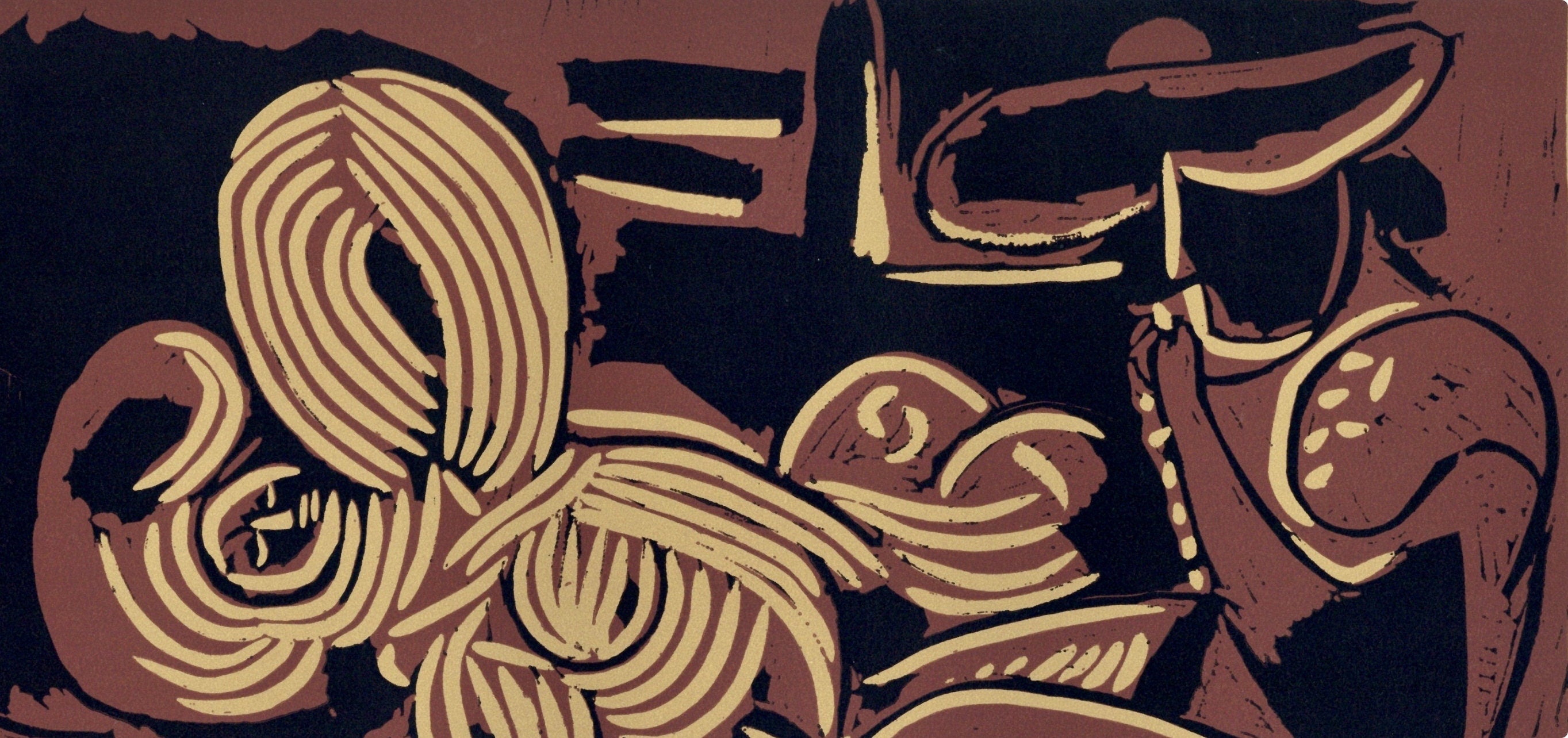 Pablo Picasso, The Aubade with Sleeping Woman (Orozco 214), Grabados al linóleo, Limited Edition Linocut