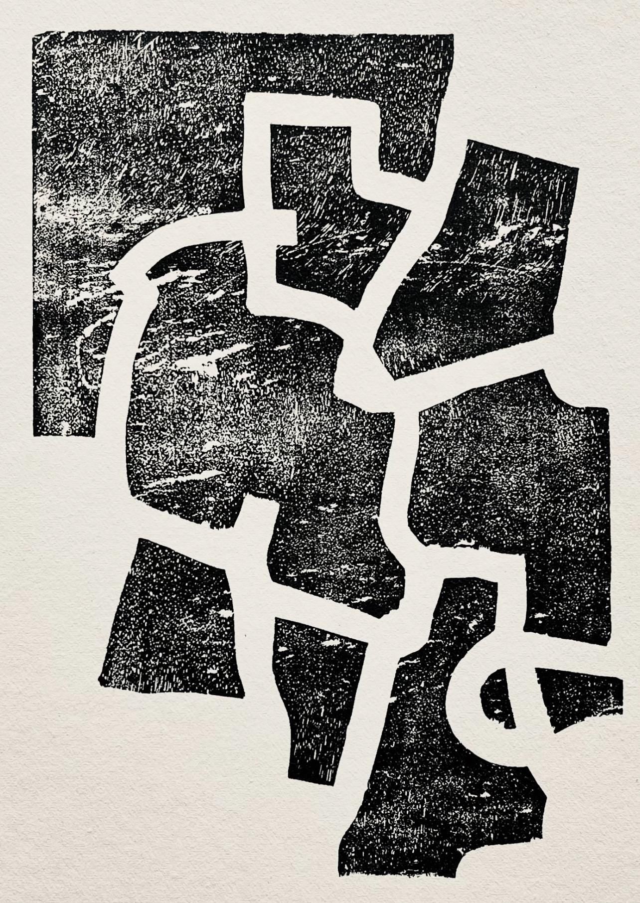 Eduardo Chillida, Composition, Derrière le miroir, Limited Edition Woodcut