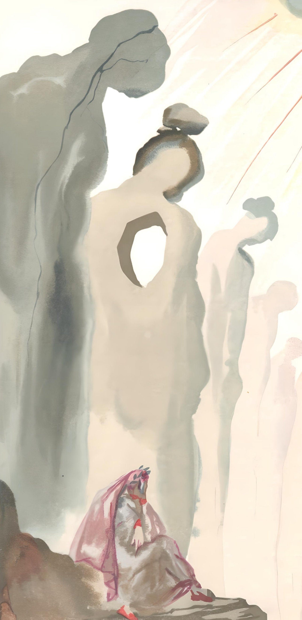 Salvador Dali, The Second Cornice (Michler/Löpsinger 1039-1138; Field 189-200), La Divine Comédie, Limited Edition Woodcut