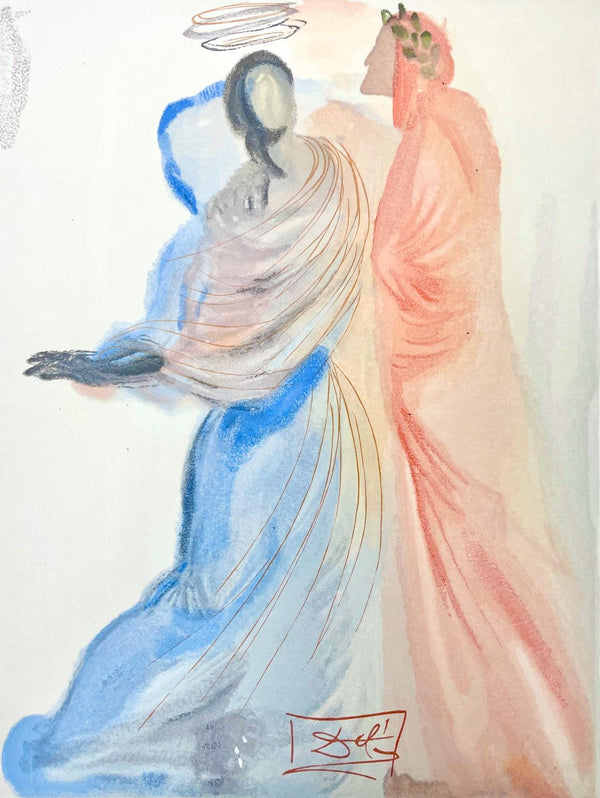 Salvador Dali, Paradies XIX (Field 189-200; Michler/Löpsinger 1039-1138), Die Göttliche Komödie, Signed, Limited Edition Woodcut