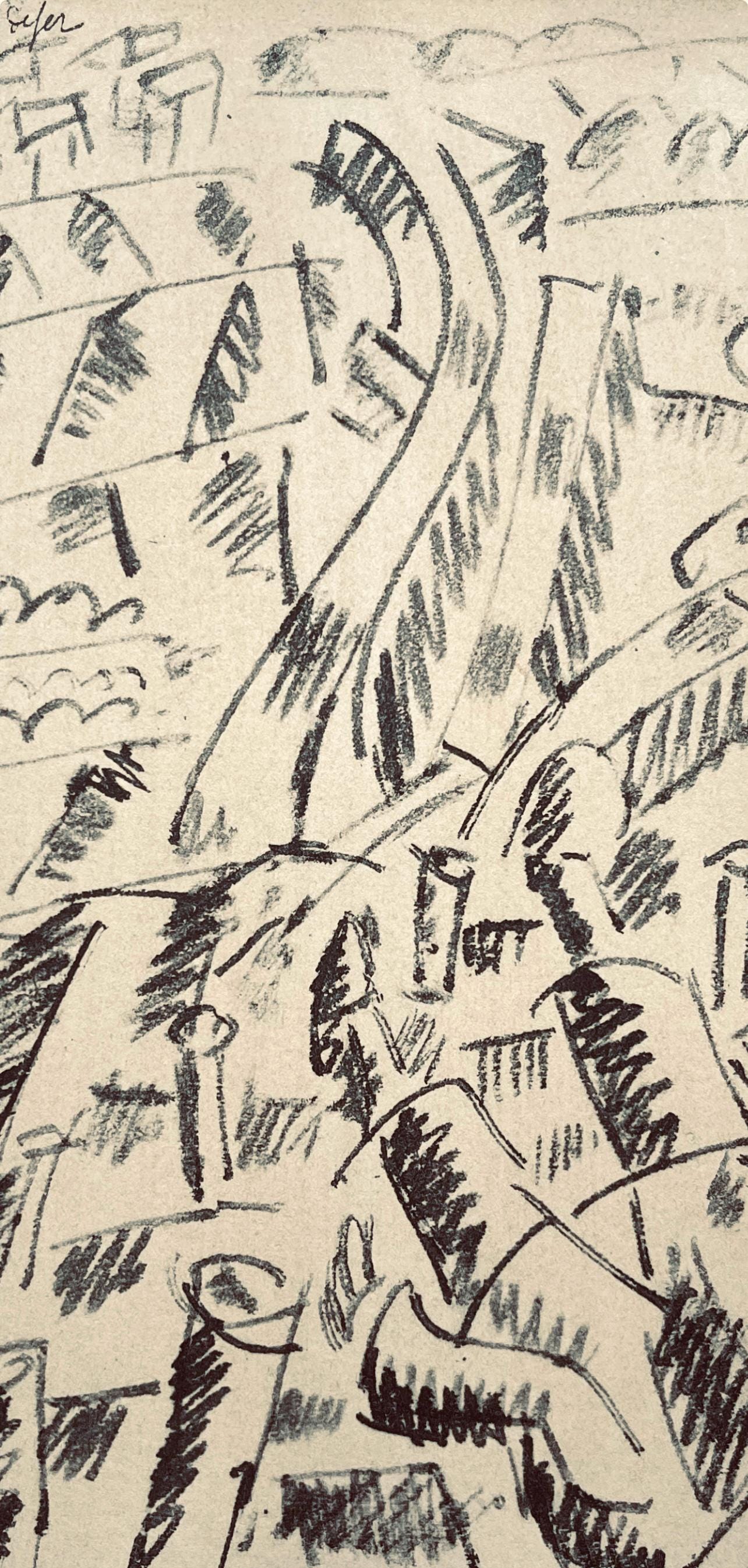 Fernand Léger, Le Boche Dans Les Fils De Fer, Fernand Léger, Dessins de Guerre, Limited Edition Lithograph