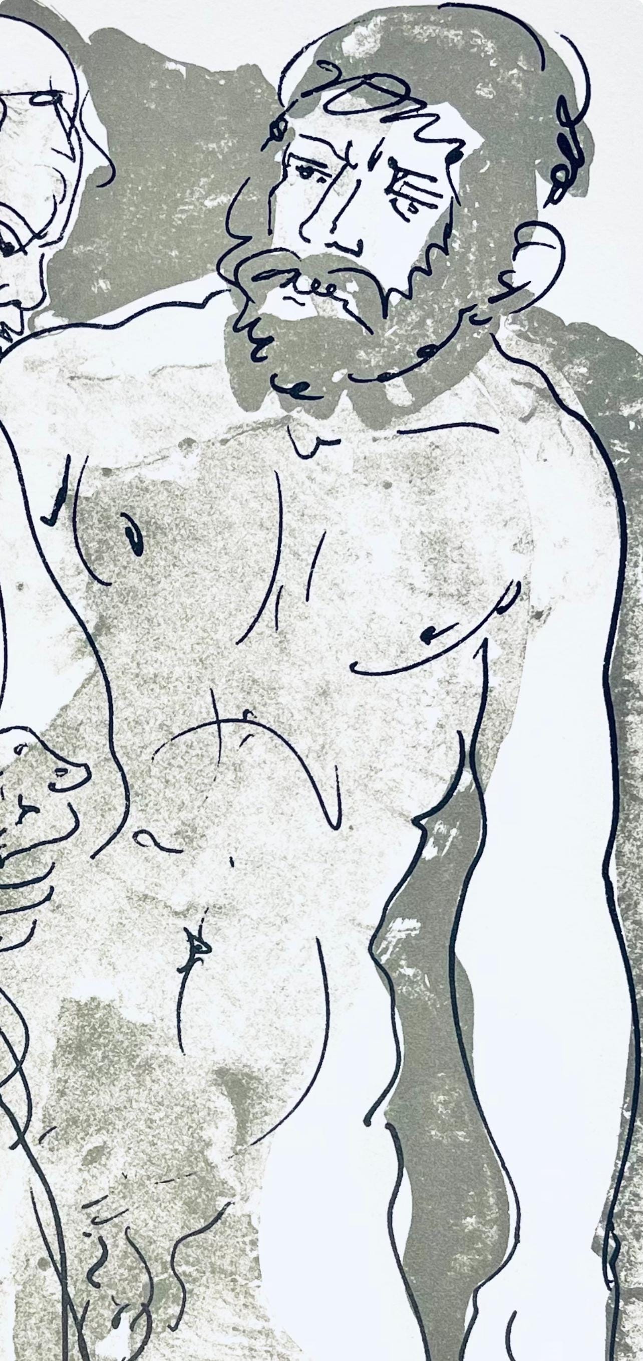 Hans Erni, Composition, Réflexions Simples Sur Le Corps, Limited Edition Lithograph