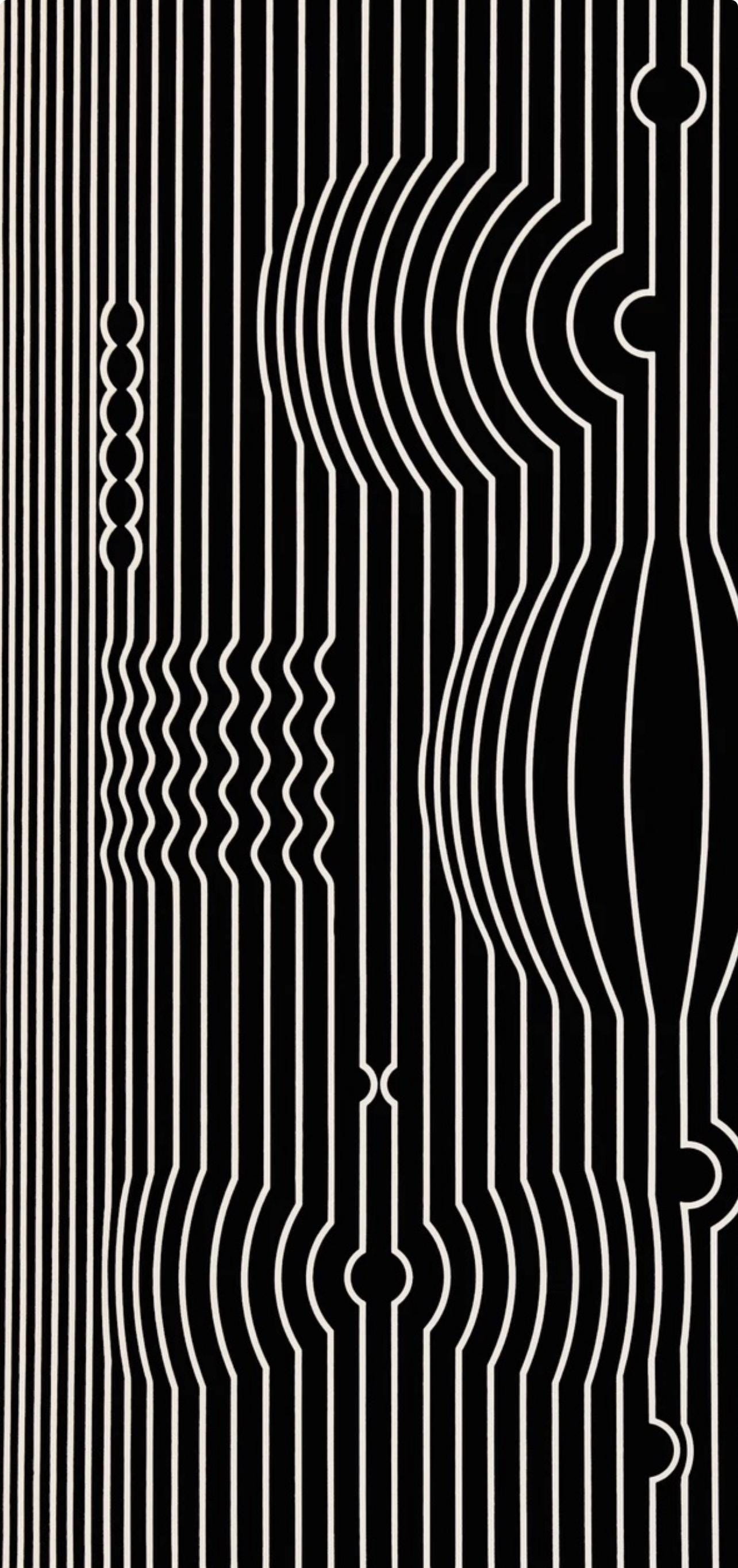 Victor Vasarely, Composition, Ondulatoires, Limited Edition Héliogravure