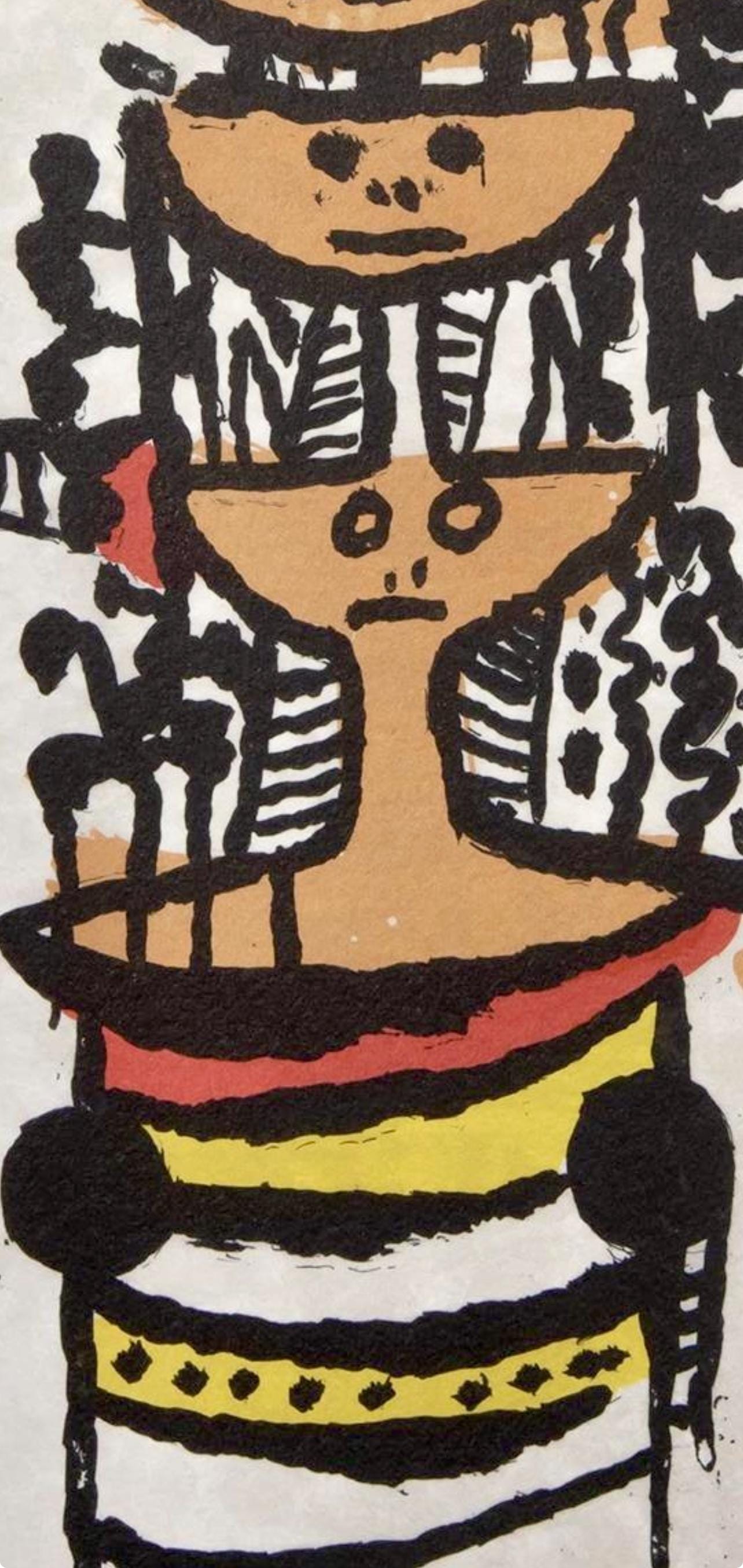 Wifredo Lam 林飛龍, Composition, Ediciones Polígrafa, Redfern Gallery, Limited Edition Lithograph