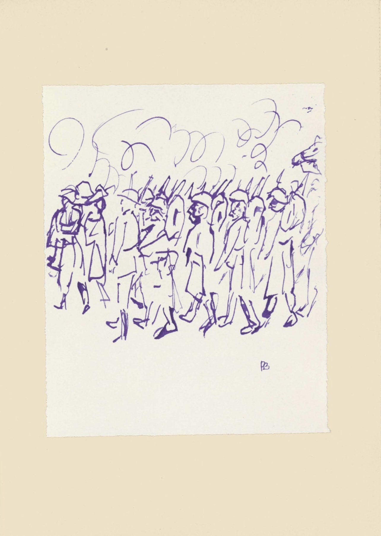Pierre Bonnard, Composition (Terrasse 54), Pierre Bonnard Correspondences, Limited Edition Lithograph