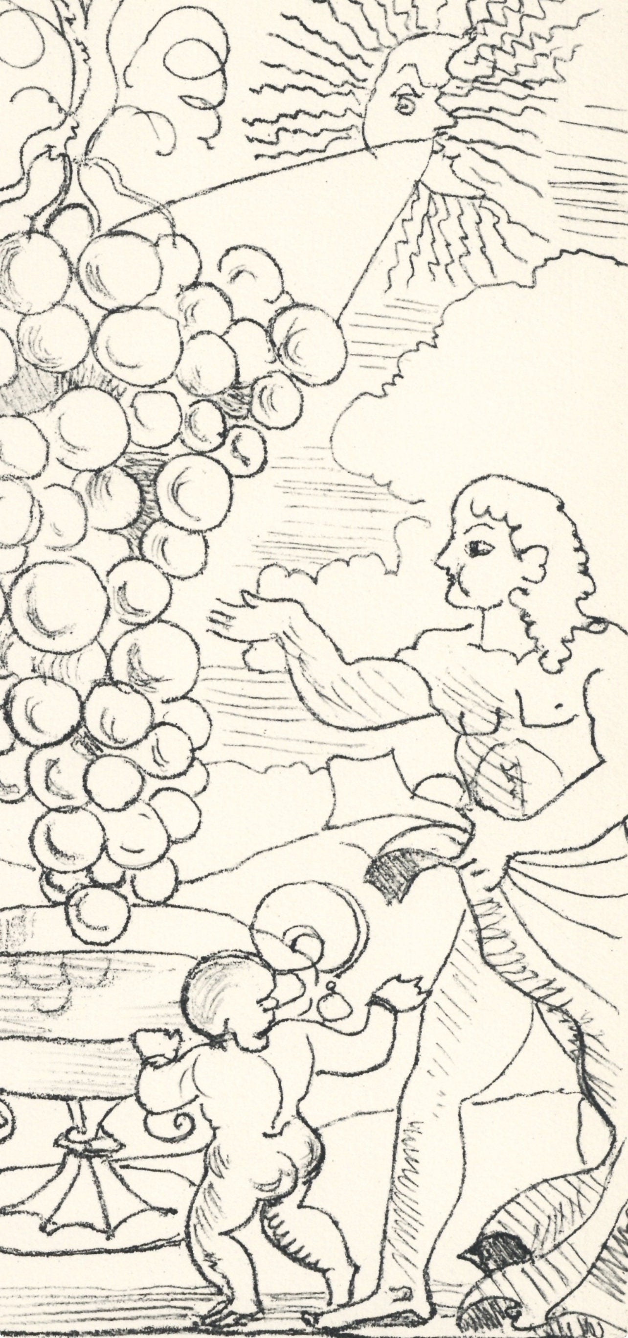 André Derain, Age d'or et Terre promise, Vins, Fleurs et Flammes, Limited Edition Lithograph