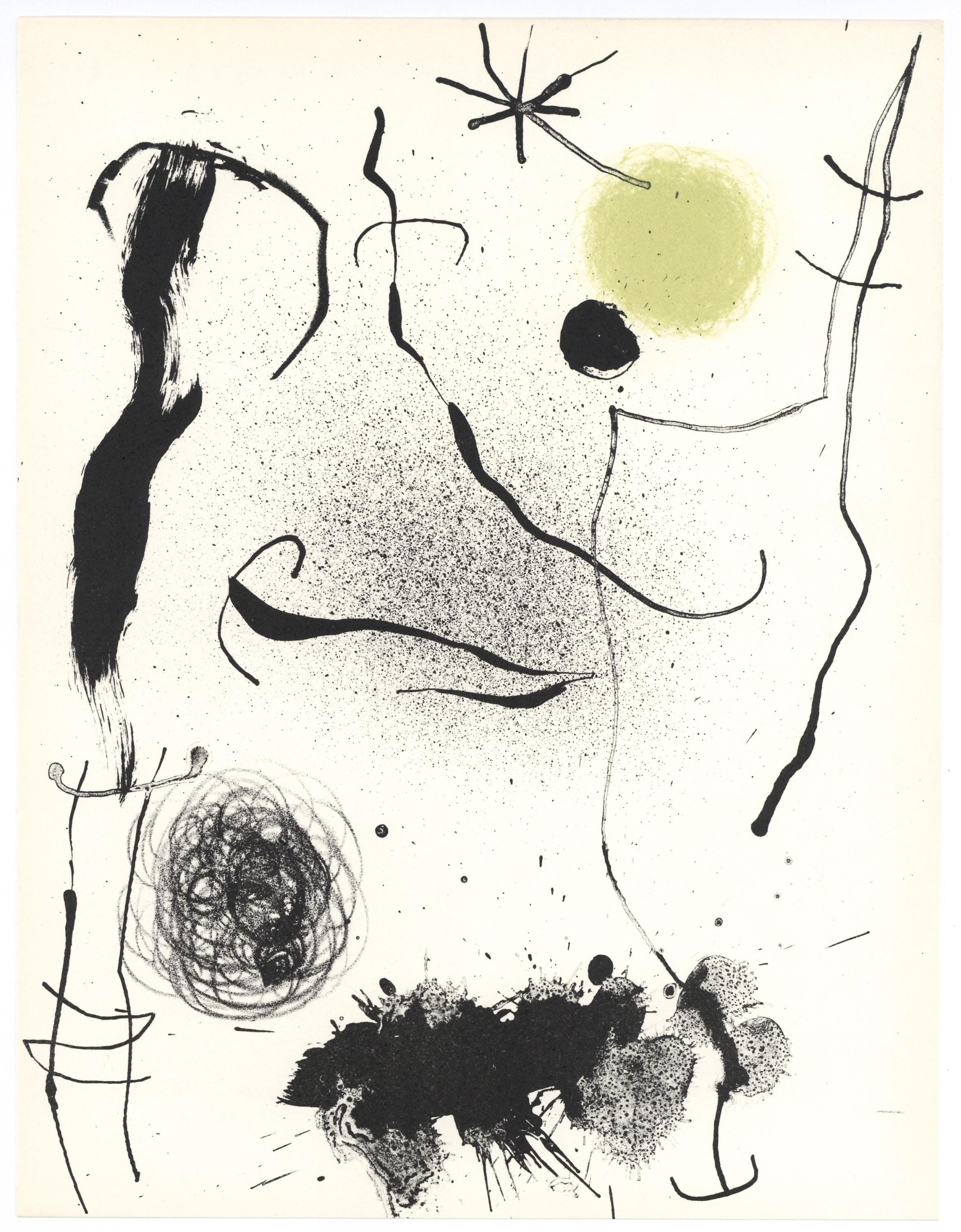 Joan Miró, Composition, XXe siècle, Limited Edition Lithograph