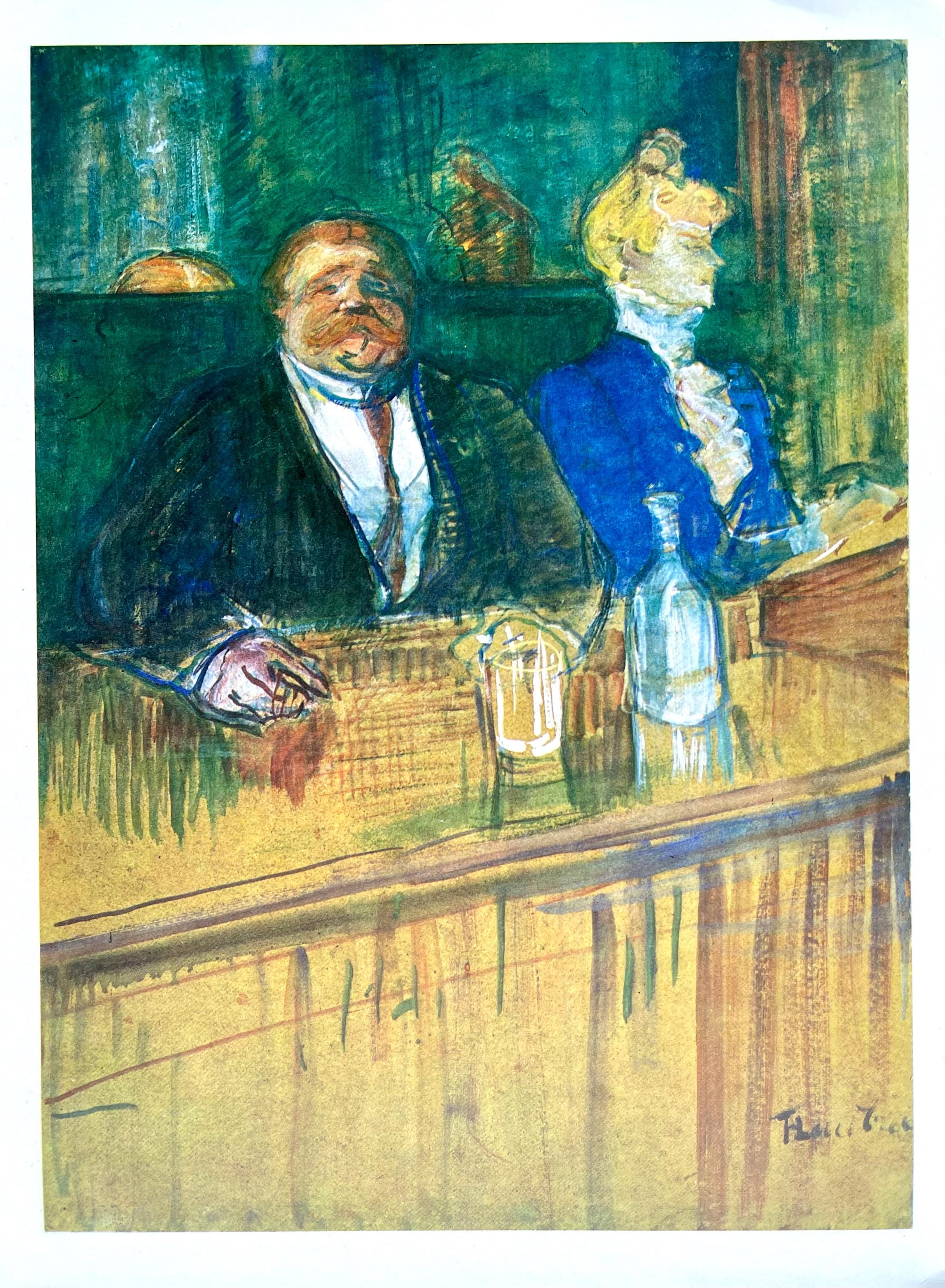 Henri de Toulouse-Lautrec, Composition, Derrière le miroir, Limited Edition Lithograph