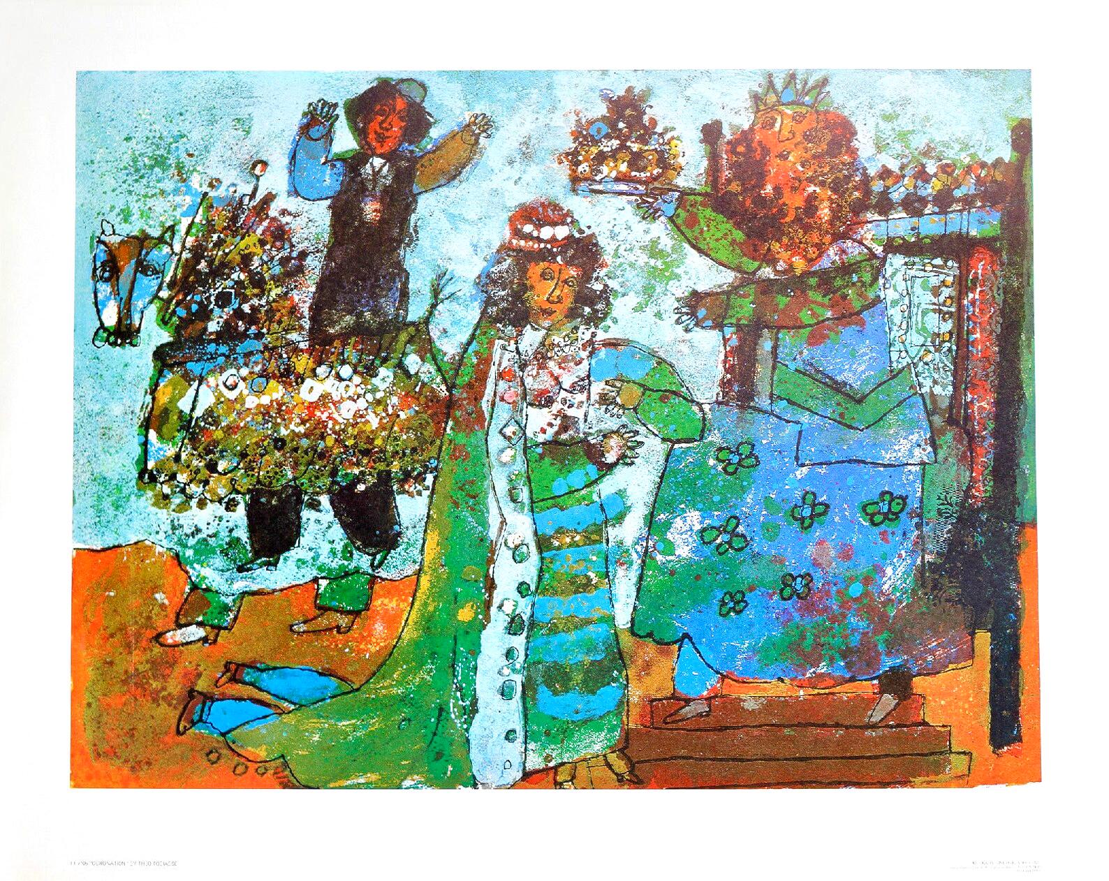 Théo Tobiasse, The Coronation, Original Edition Offset Lithograph