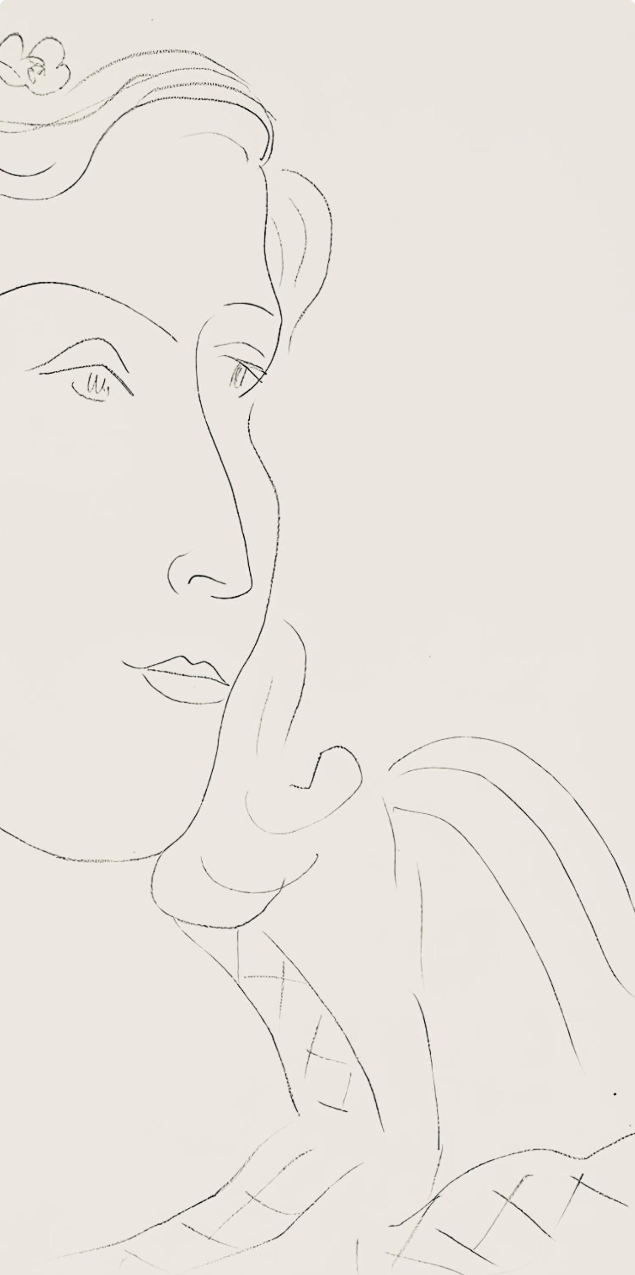 Henri Matisse, Série O, var. 12 (Duthuit 9), Henri Matisse, Dessins, Thèmes et variations, Limited Edition Lithograph