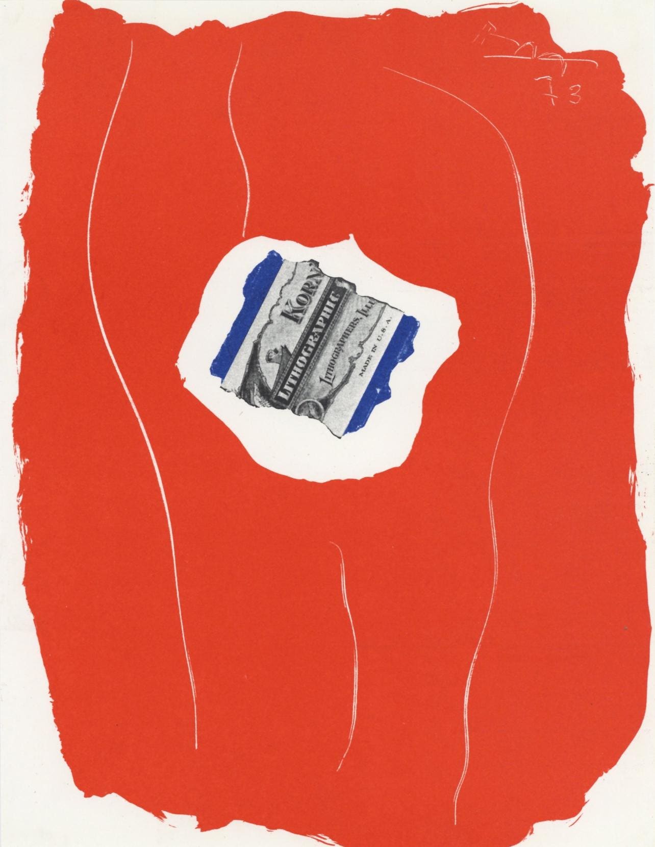 Robert Motherwell, Composition (Belknap, App. 24), XXe siècle, Limited Edition Lithograph