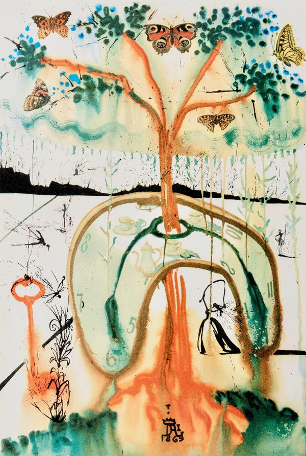 Salvador Dalí, Composition (Field 69-5, A-M), Alice's Adventures in Wonderland, Limited Edition Héliogravure