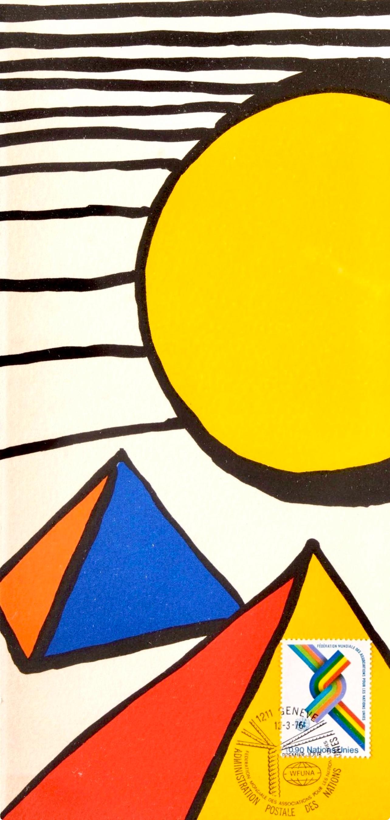 Alexander Calder, Composition, World Federation of United Nations Associations, Limited Edition Lithograph