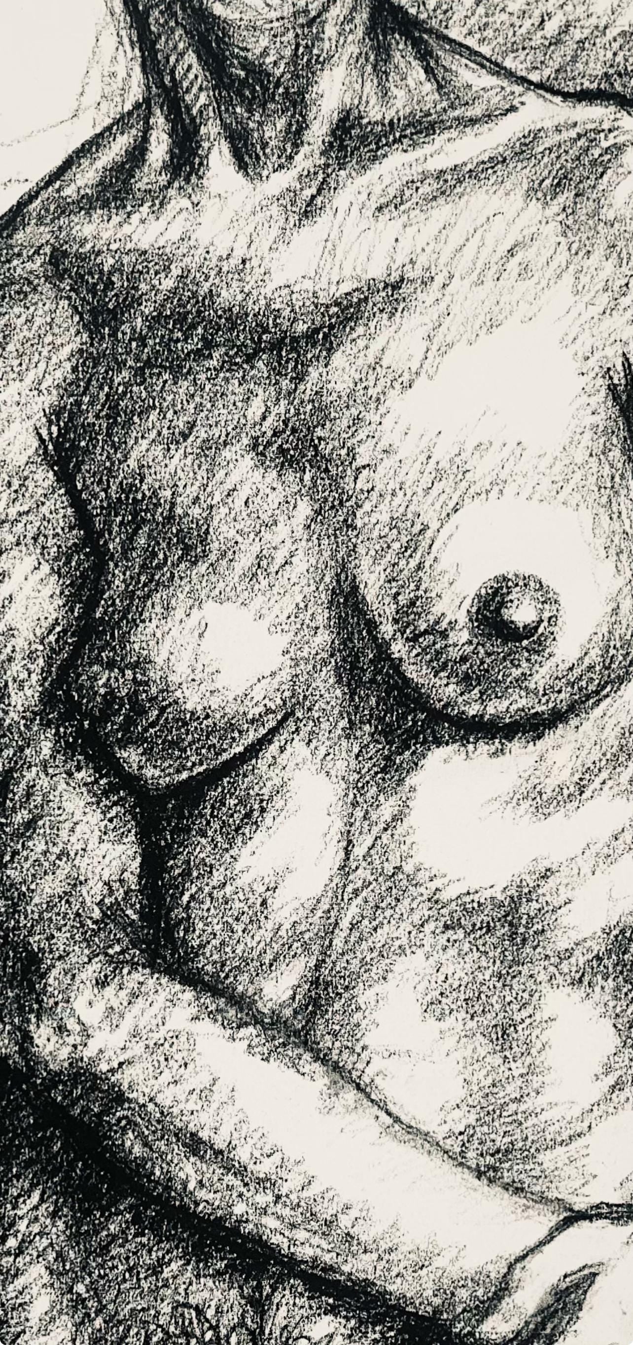 Ian Hornak, Renaissance Female Nude Figure Study, 1963, Original Drawing