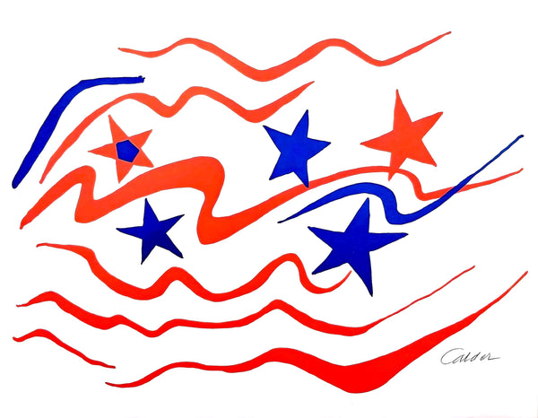 Alexander Calder, Stars and Stripes, Braniff International Airways Flying Colors Collection, Limited Edition Lithograph