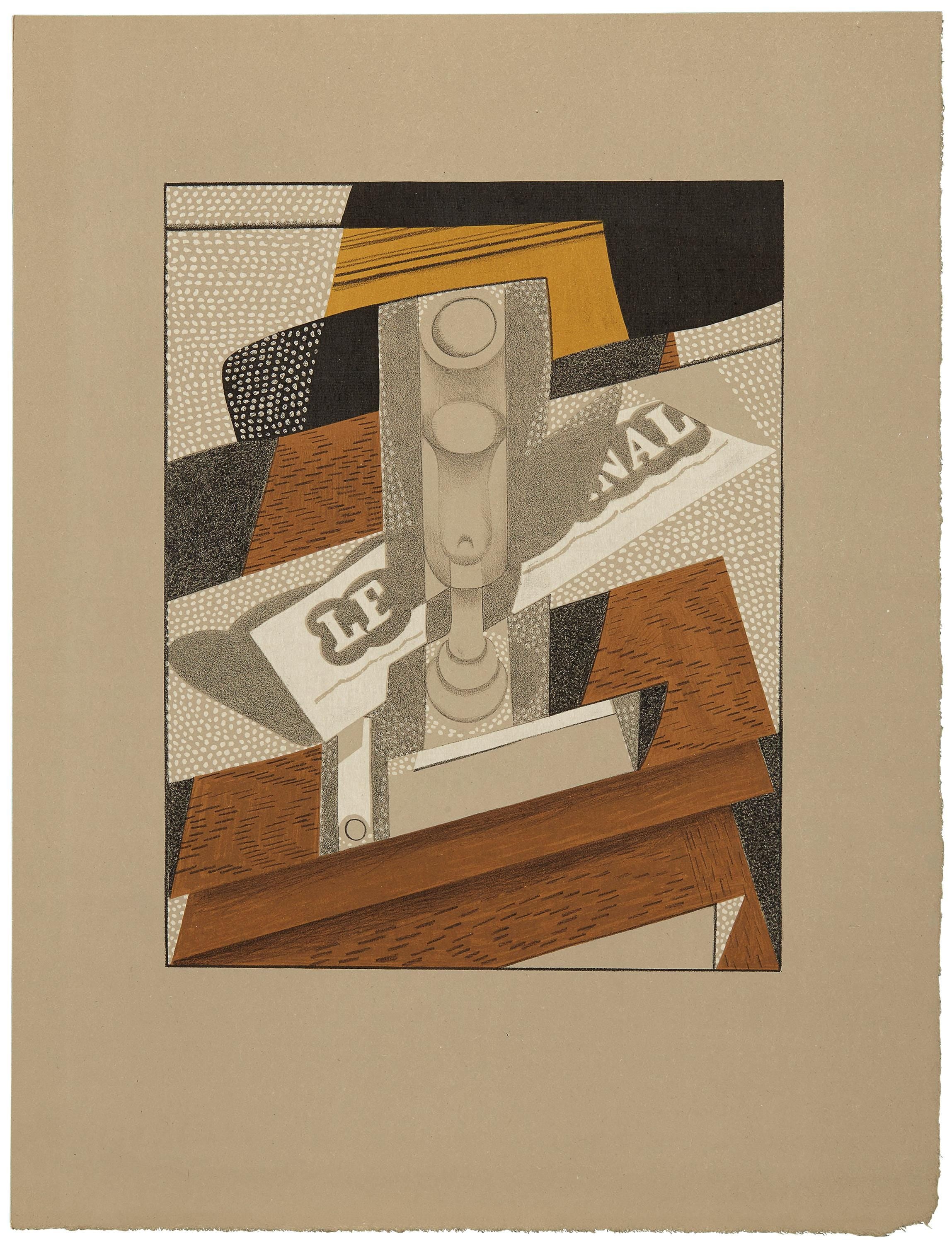 Juan Gris, La Pipe (Kahnweiler 1969), Au Soleil du Plafond, Limited Edition Lithograph