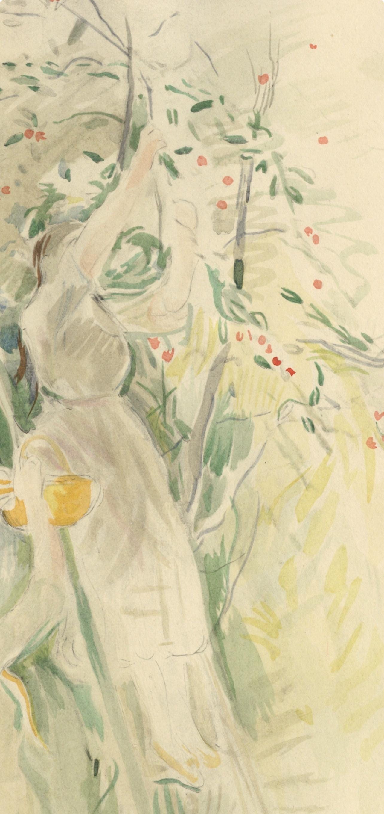 Berthe Morisot, Le Cerisier, Berthe Morisot Seize Aquarelles, Limited Edition Lithograph