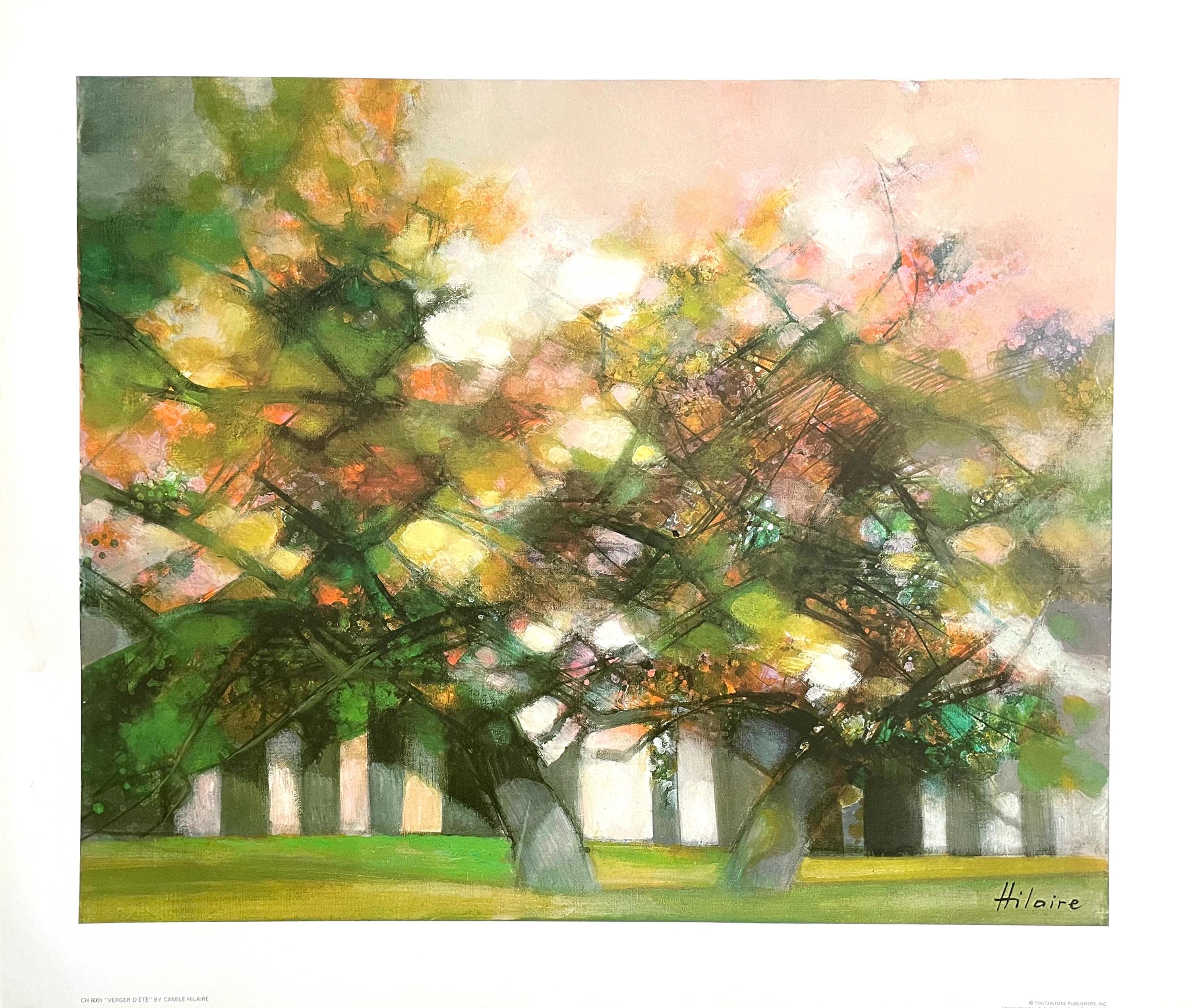 Camille Hilaire, Verger d'Été, Original Edition Offset Lithograph