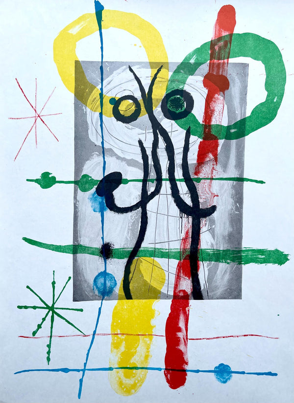 Joan Miró, Composition (Cramer 102; Mourlot 428-449), Derrière le miroir, Limited Edition Lithograph